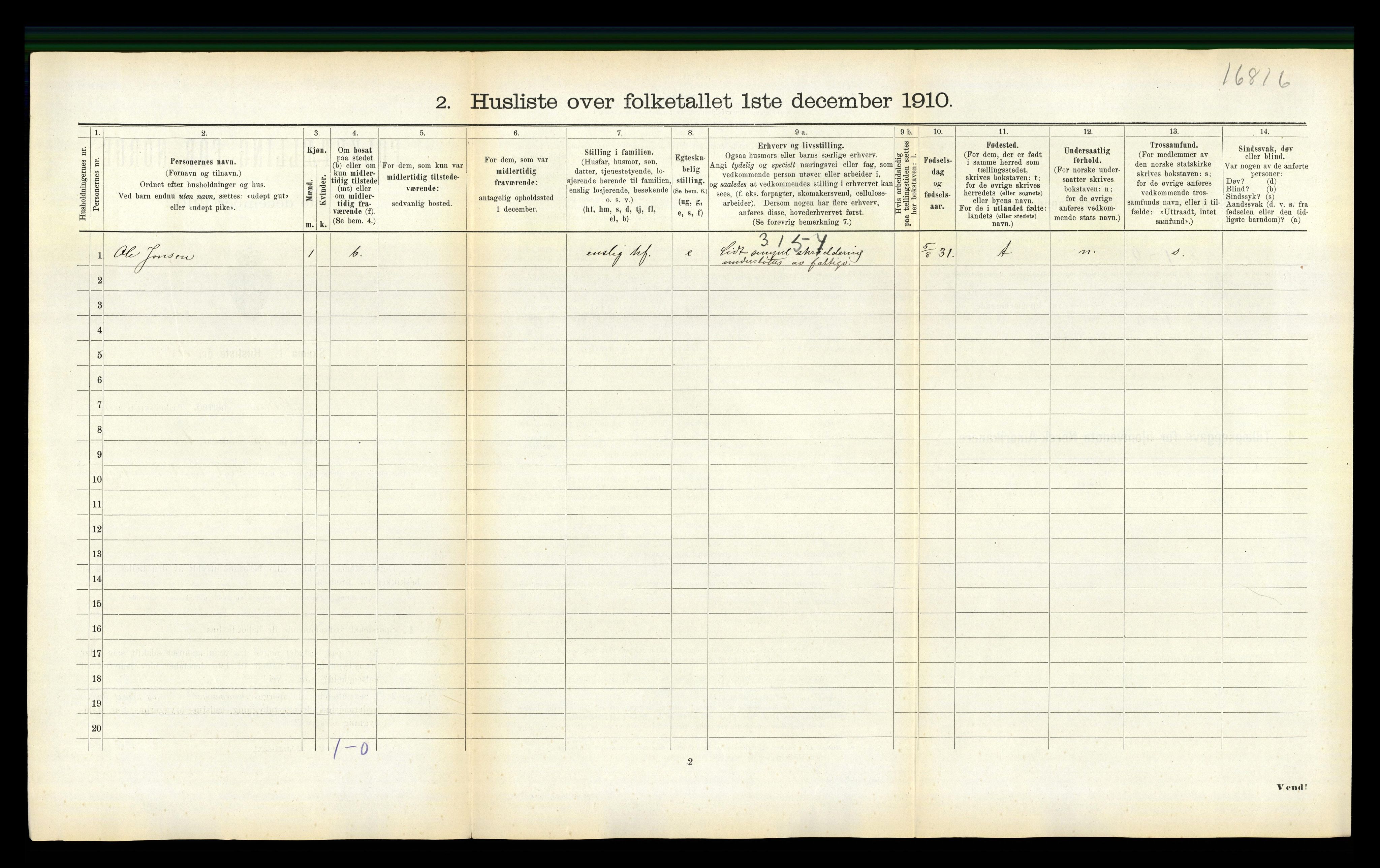 RA, 1910 census for Selbu, 1910, p. 529