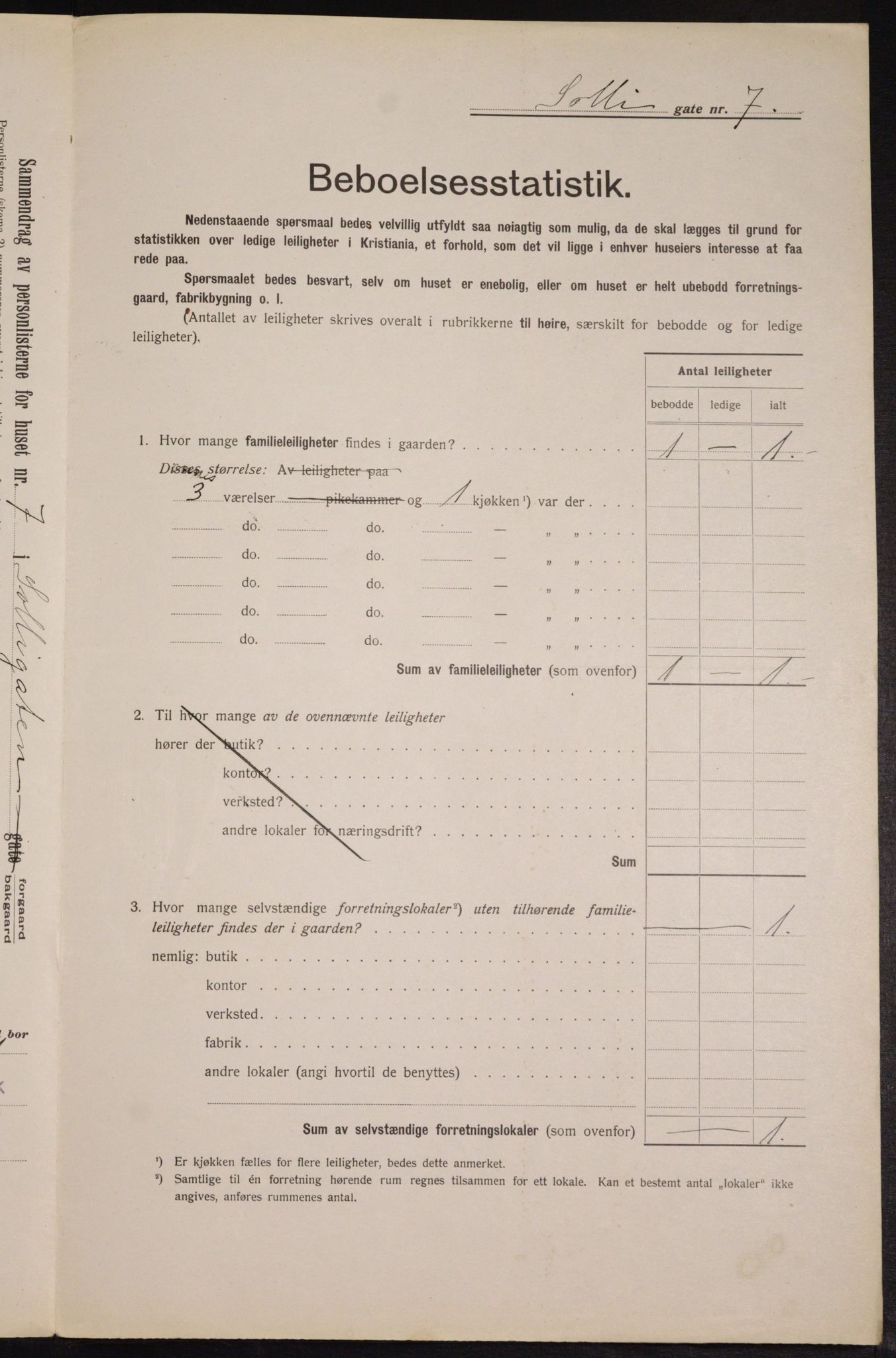 OBA, Municipal Census 1913 for Kristiania, 1913, p. 99722