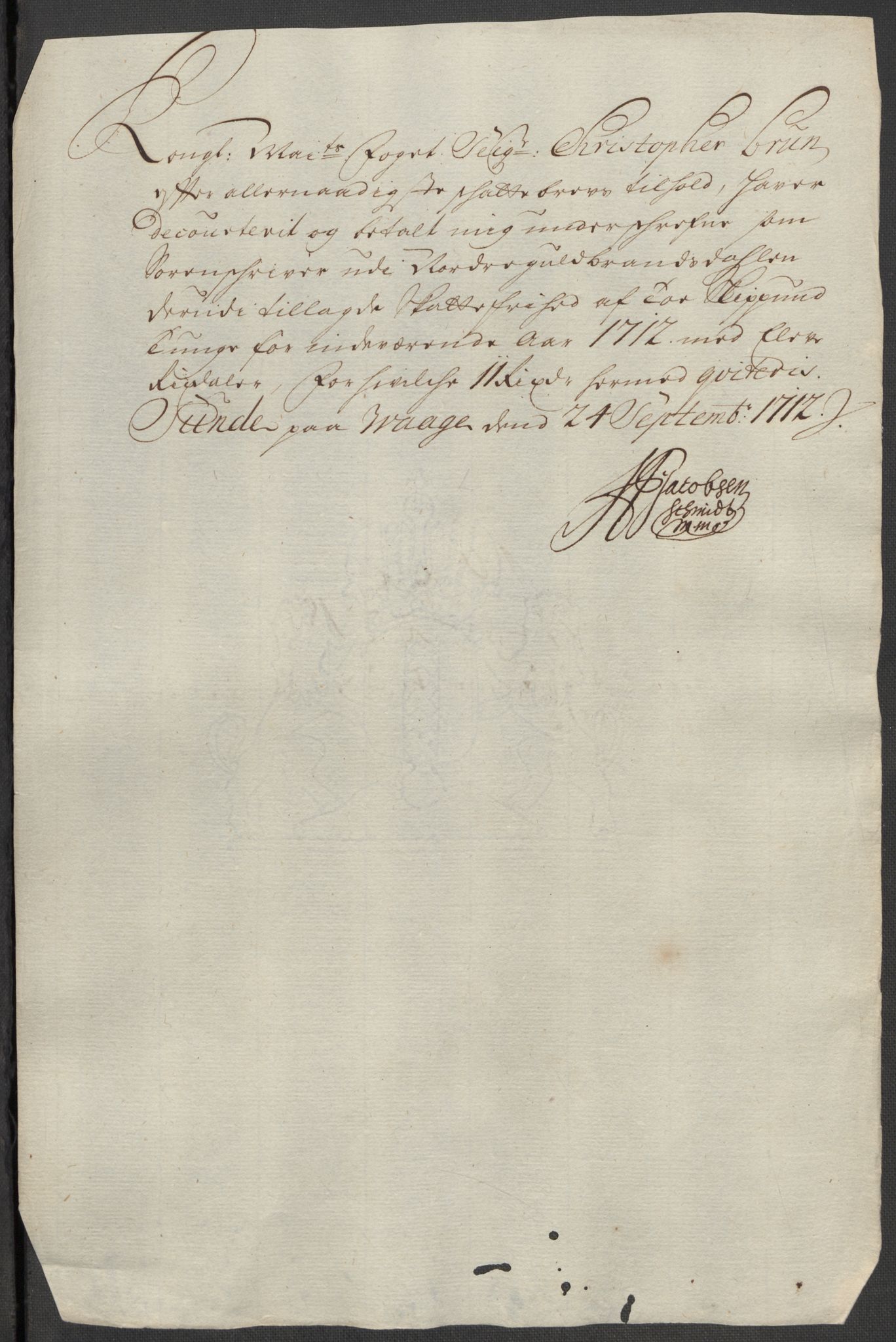 Rentekammeret inntil 1814, Reviderte regnskaper, Fogderegnskap, AV/RA-EA-4092/R17/L1181: Fogderegnskap Gudbrandsdal, 1712, p. 156