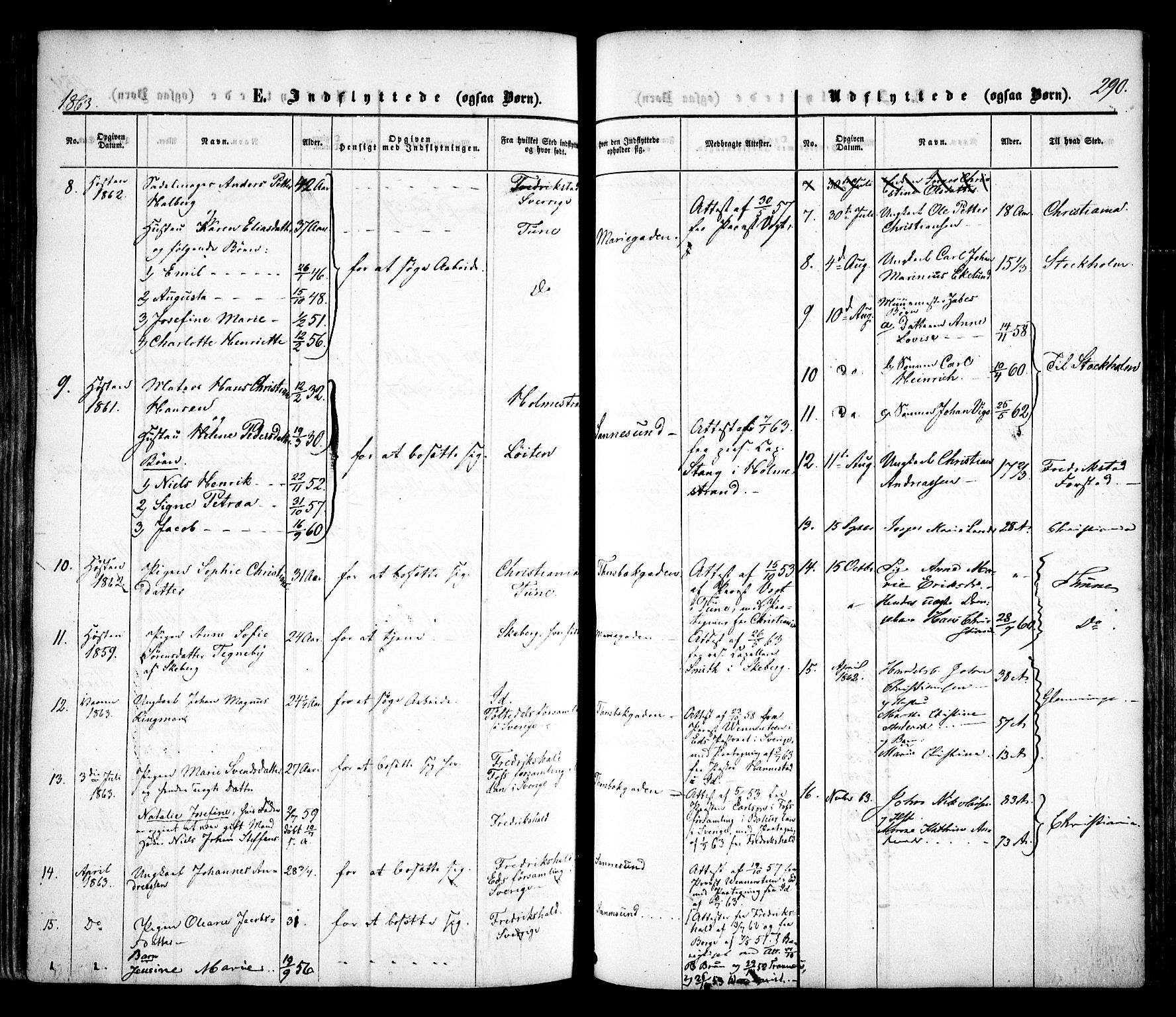 Sarpsborg prestekontor Kirkebøker, SAO/A-2006/F/Fa/L0001: Parish register (official) no. 1, 1859-1868, p. 290
