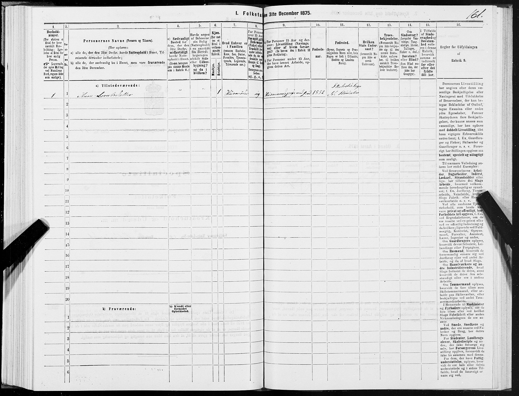 SAT, 1875 census for 1714P Nedre Stjørdal, 1875, p. 1161