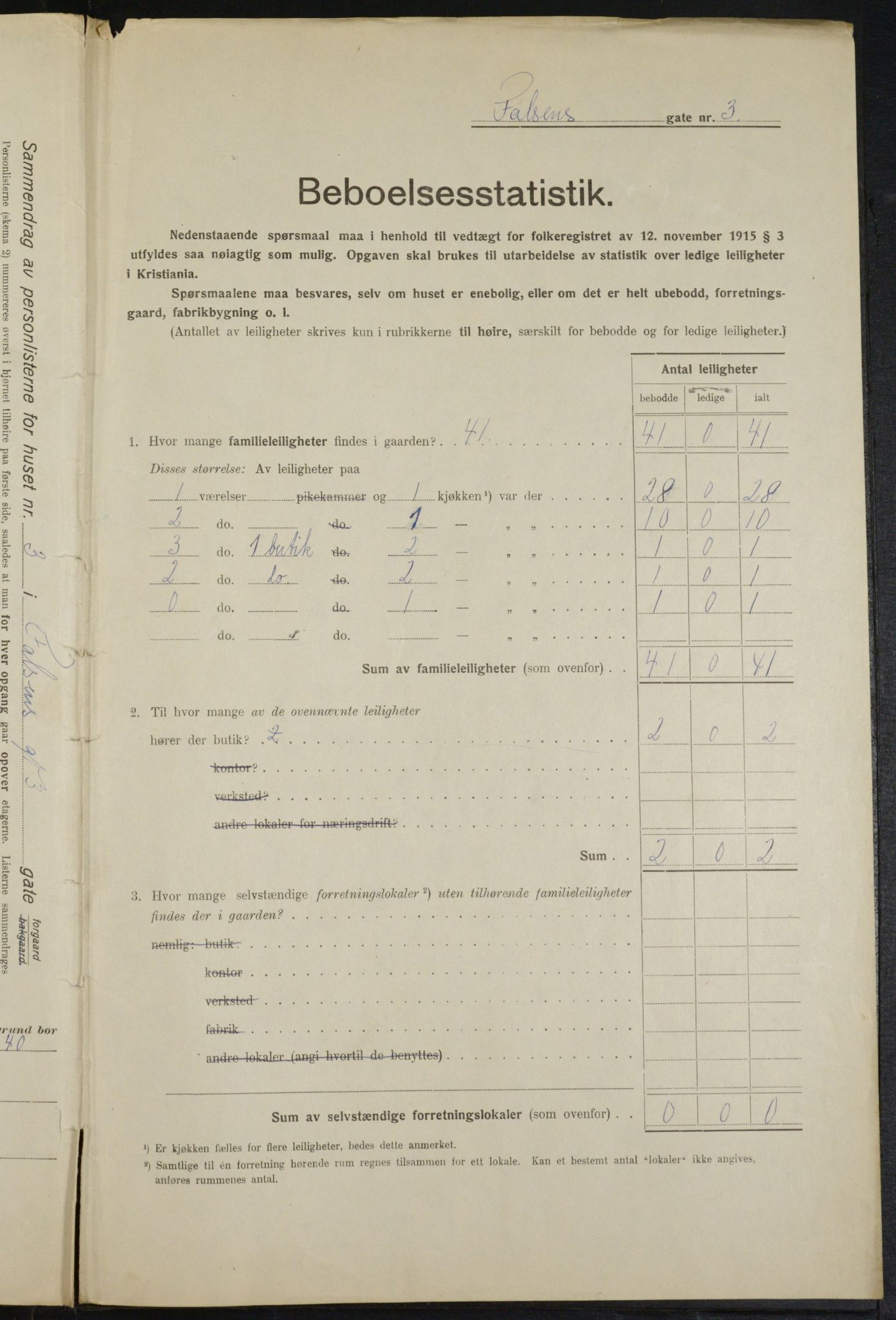 OBA, Municipal Census 1916 for Kristiania, 1916, p. 23656