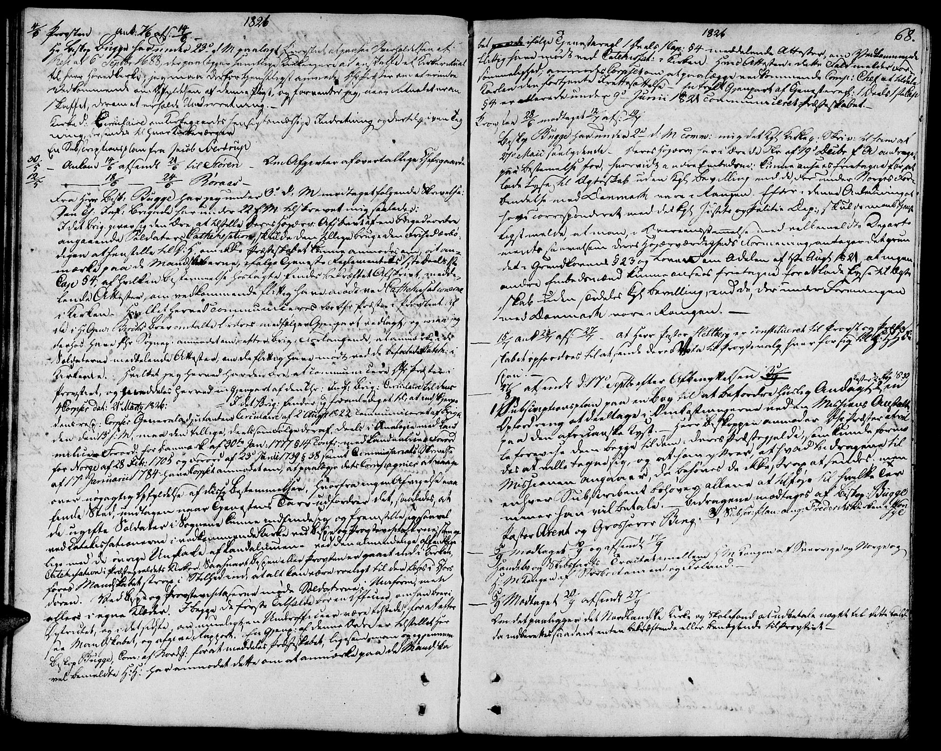Ministerialprotokoller, klokkerbøker og fødselsregistre - Sør-Trøndelag, SAT/A-1456/685/L0953: Parish register (official) no. 685A02, 1805-1816, p. 68