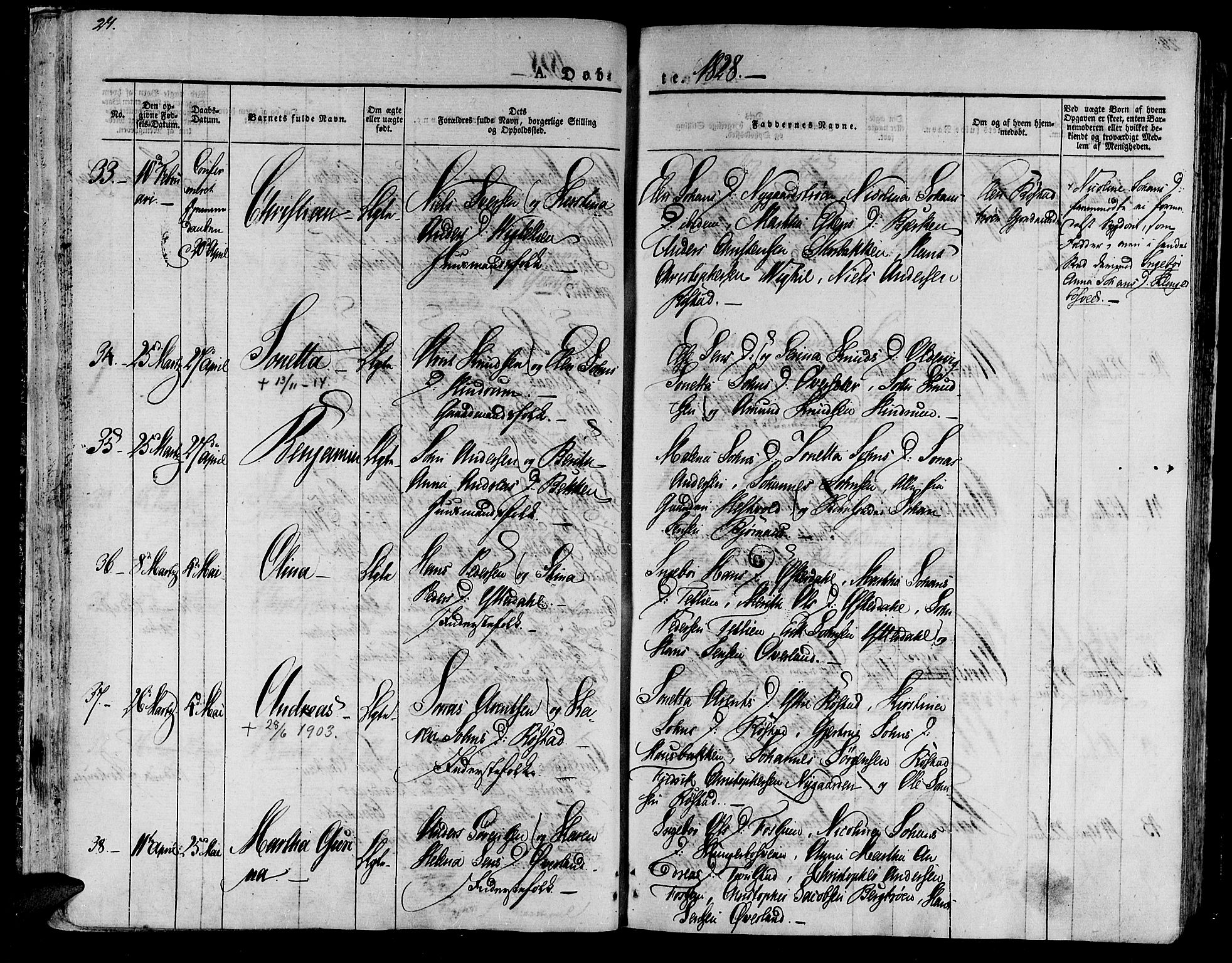 Ministerialprotokoller, klokkerbøker og fødselsregistre - Nord-Trøndelag, SAT/A-1458/701/L0006: Parish register (official) no. 701A06, 1825-1841, p. 27