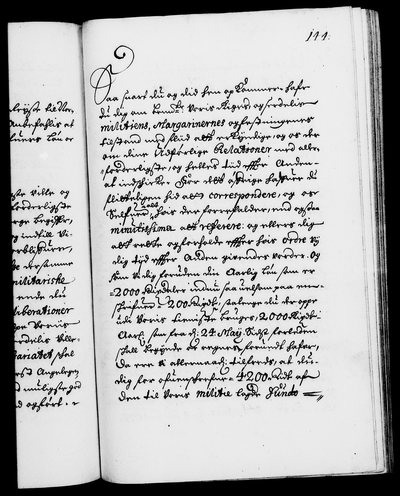 Danske Kanselli 1572-1799, RA/EA-3023/F/Fc/Fca/Fcab/L0012: Norske tegnelser (mikrofilm), 1670-1683, p. 144a