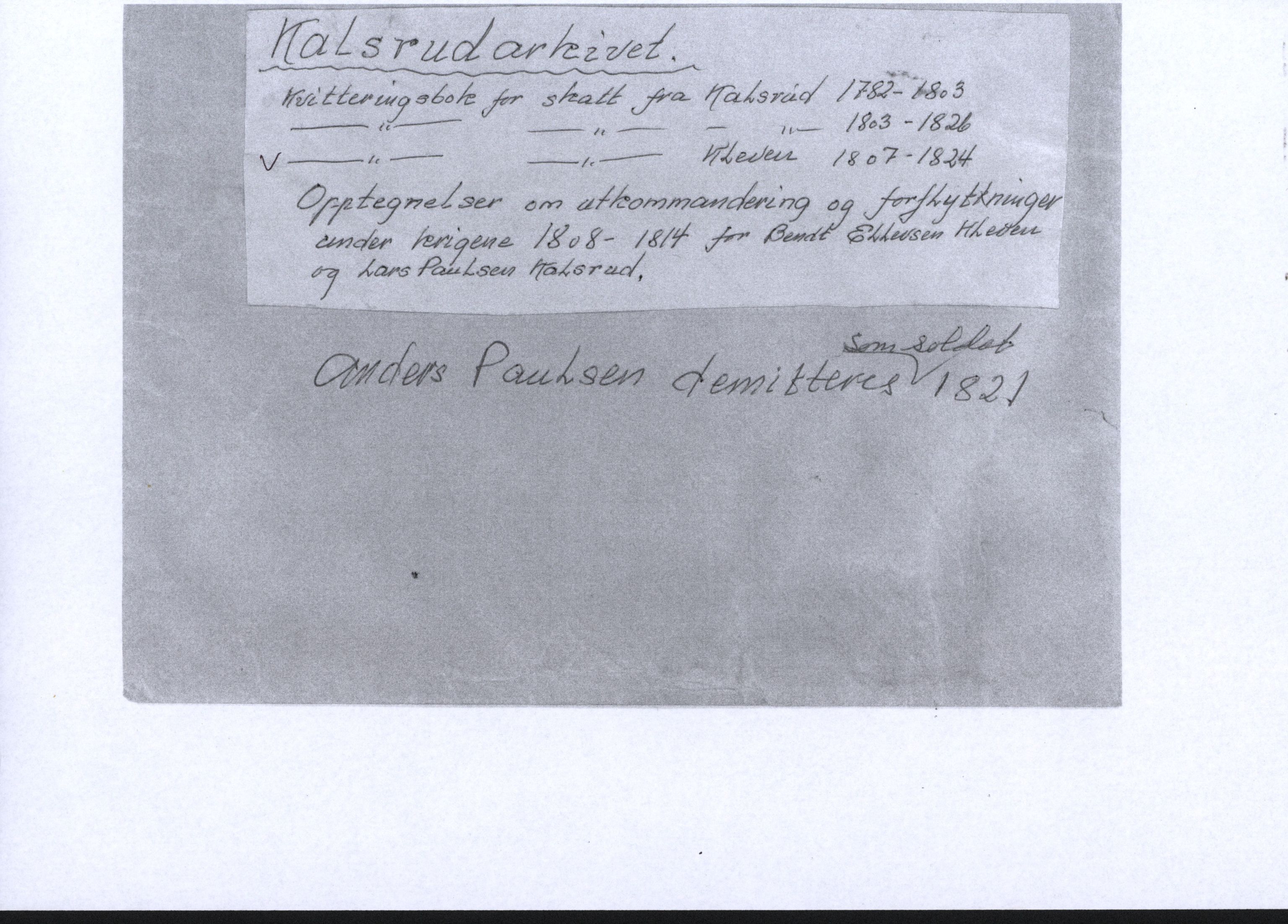 Pa 806 - Kalsrudslekten, VEMU/A-1929/F/L0002: Brev, kvitteringer, invitasjoner, kontrakter m.m., 1782-1870, p. 92