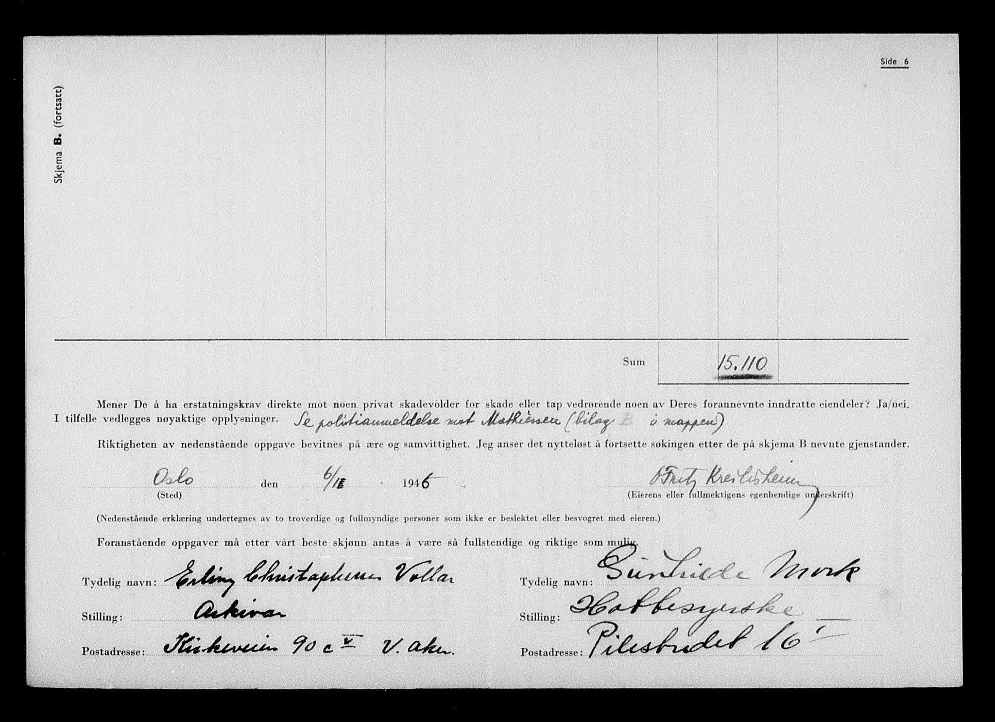 Justisdepartementet, Tilbakeføringskontoret for inndratte formuer, RA/S-1564/H/Hc/Hcc/L0953: --, 1945-1947, p. 88