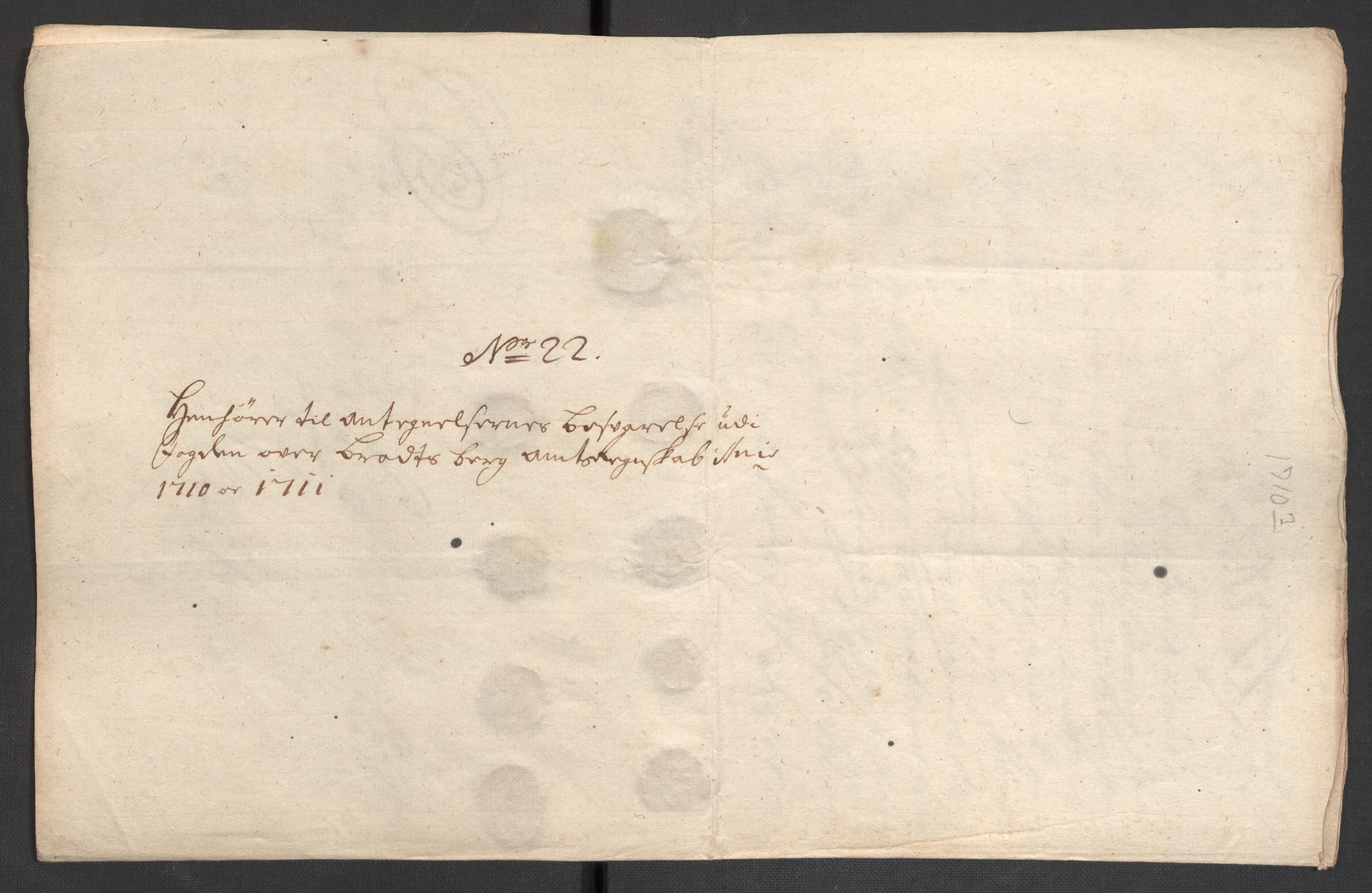 Rentekammeret inntil 1814, Reviderte regnskaper, Fogderegnskap, AV/RA-EA-4092/R36/L2122: Fogderegnskap Øvre og Nedre Telemark og Bamble, 1710-1711, p. 155