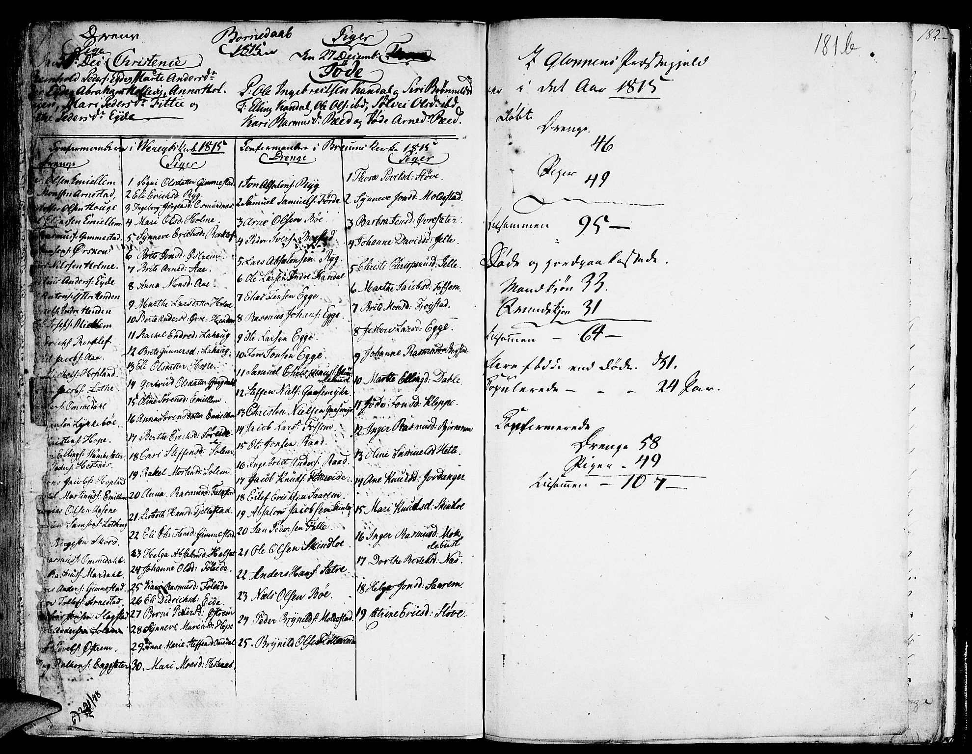 Gloppen sokneprestembete, AV/SAB-A-80101/H/Haa/Haaa/L0005: Parish register (official) no. A 5, 1785-1815, p. 181