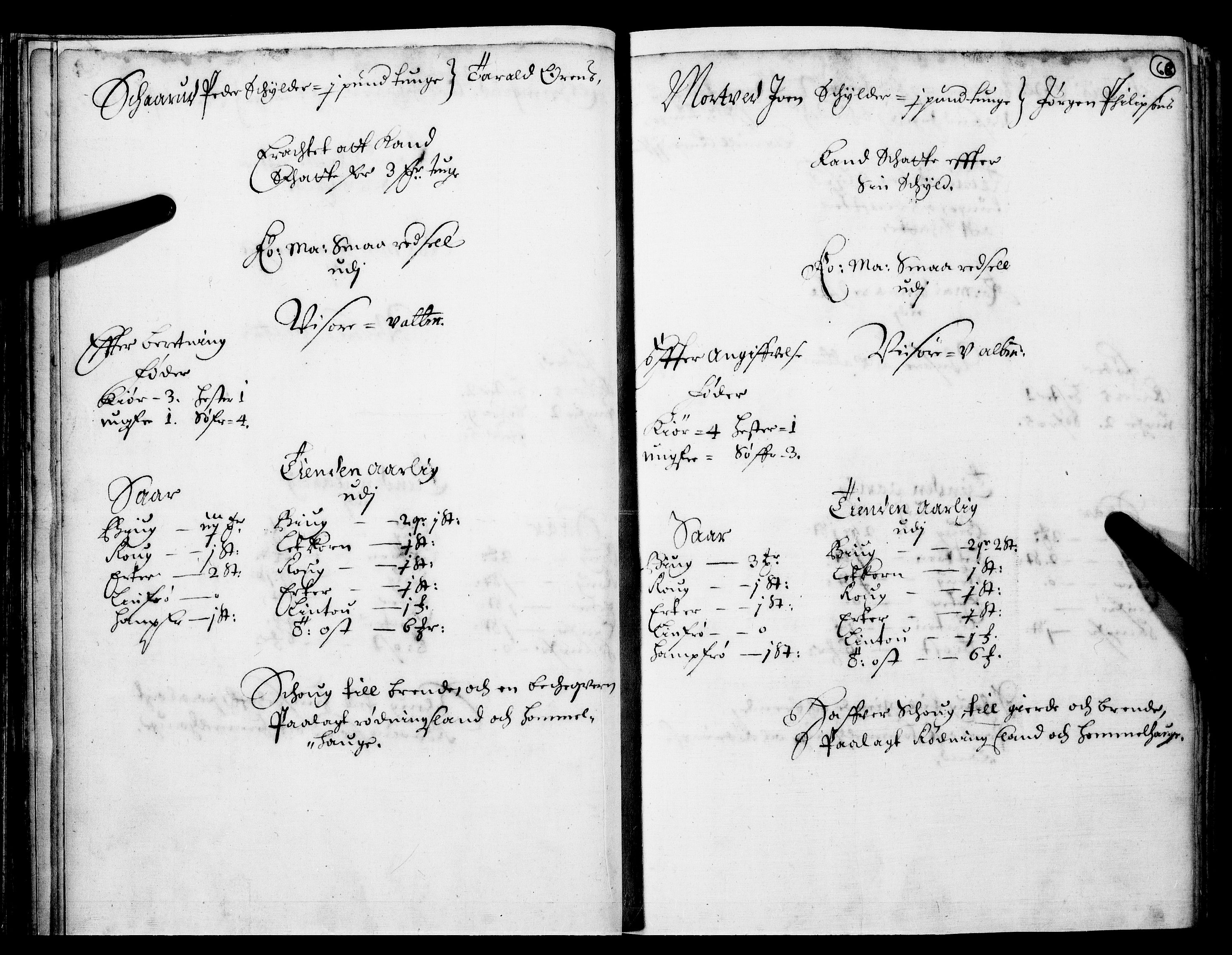 Rentekammeret inntil 1814, Realistisk ordnet avdeling, RA/EA-4070/N/Nb/Nba/L0016: Hadeland og Valdres fogderi, 1. del, 1667, p. 67b-68a