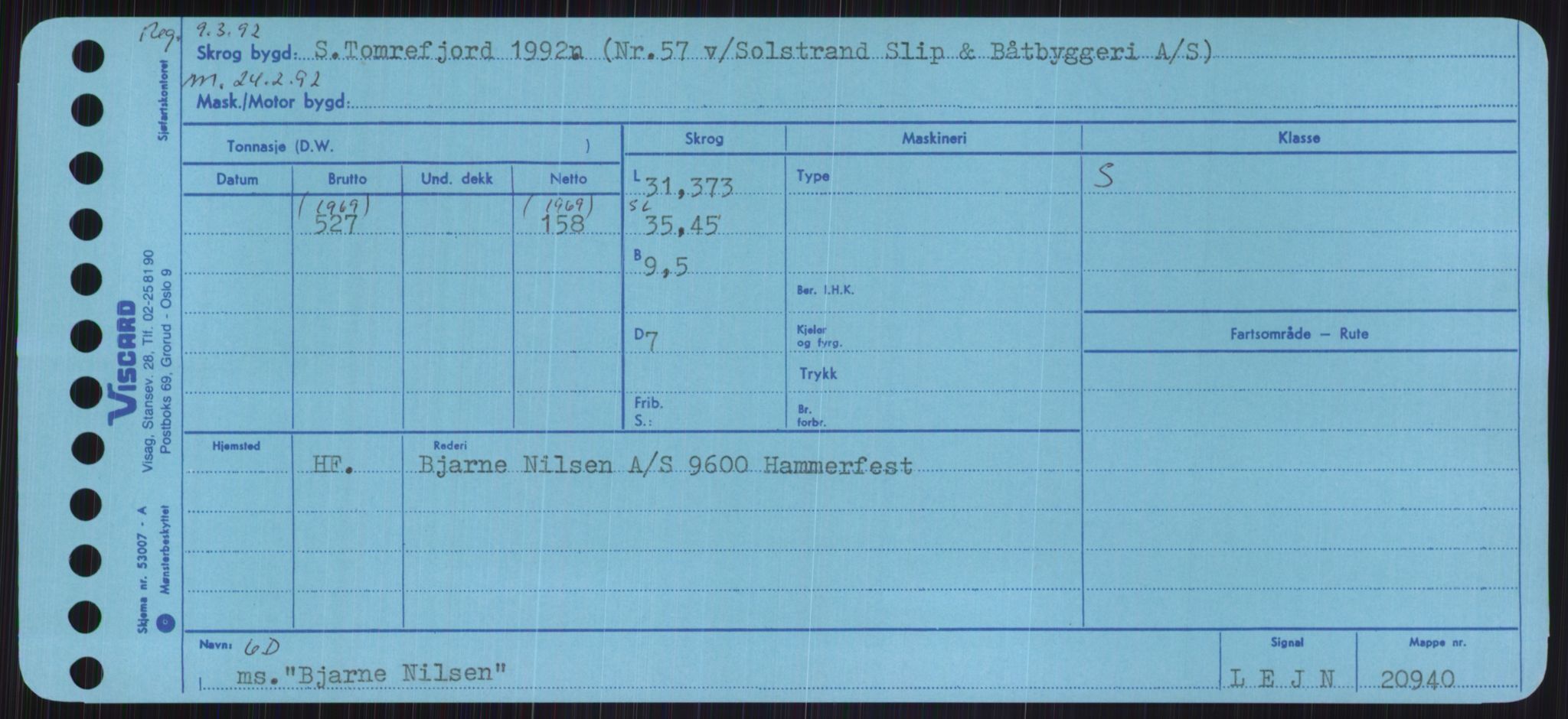 Sjøfartsdirektoratet med forløpere, Skipsmålingen, AV/RA-S-1627/H/Ha/L0001/0001: Fartøy, A-Eig / Fartøy A-Bjøn, p. 943