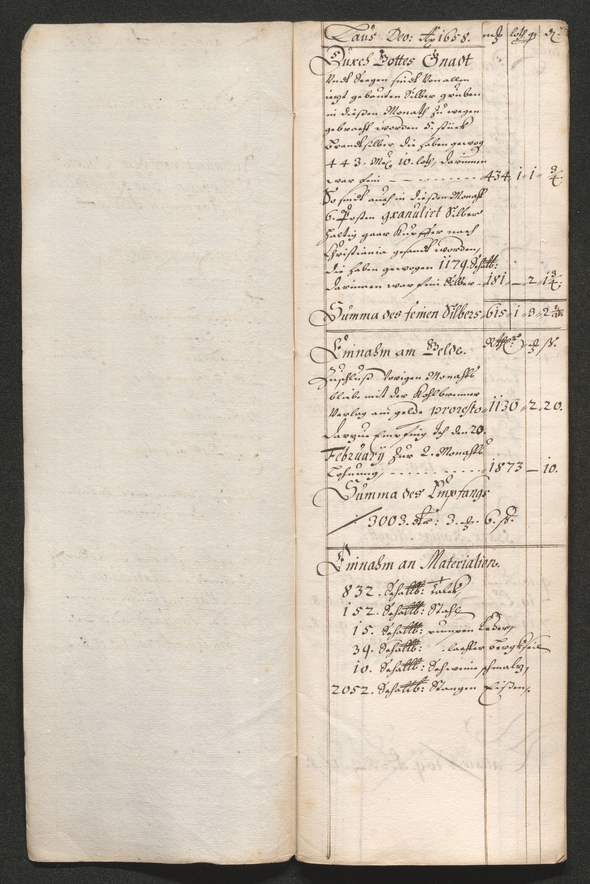 Kongsberg Sølvverk 1623-1816, SAKO/EA-3135/001/D/Dc/Dcd/L0033: Utgiftsregnskap for gruver m.m. , 1658, p. 65