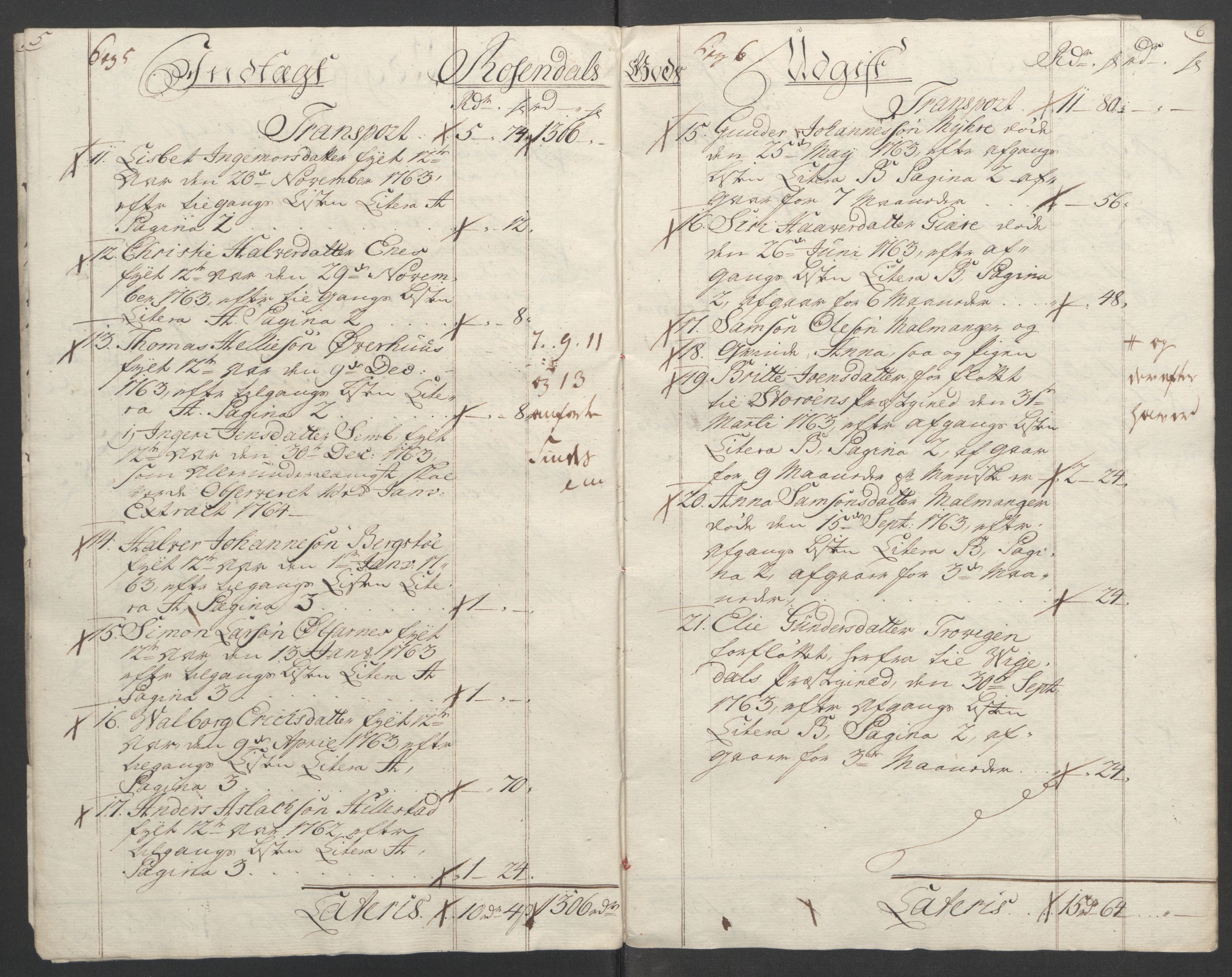 Rentekammeret inntil 1814, Reviderte regnskaper, Fogderegnskap, AV/RA-EA-4092/R49/L3157: Ekstraskatten Rosendal Baroni, 1762-1772, p. 19