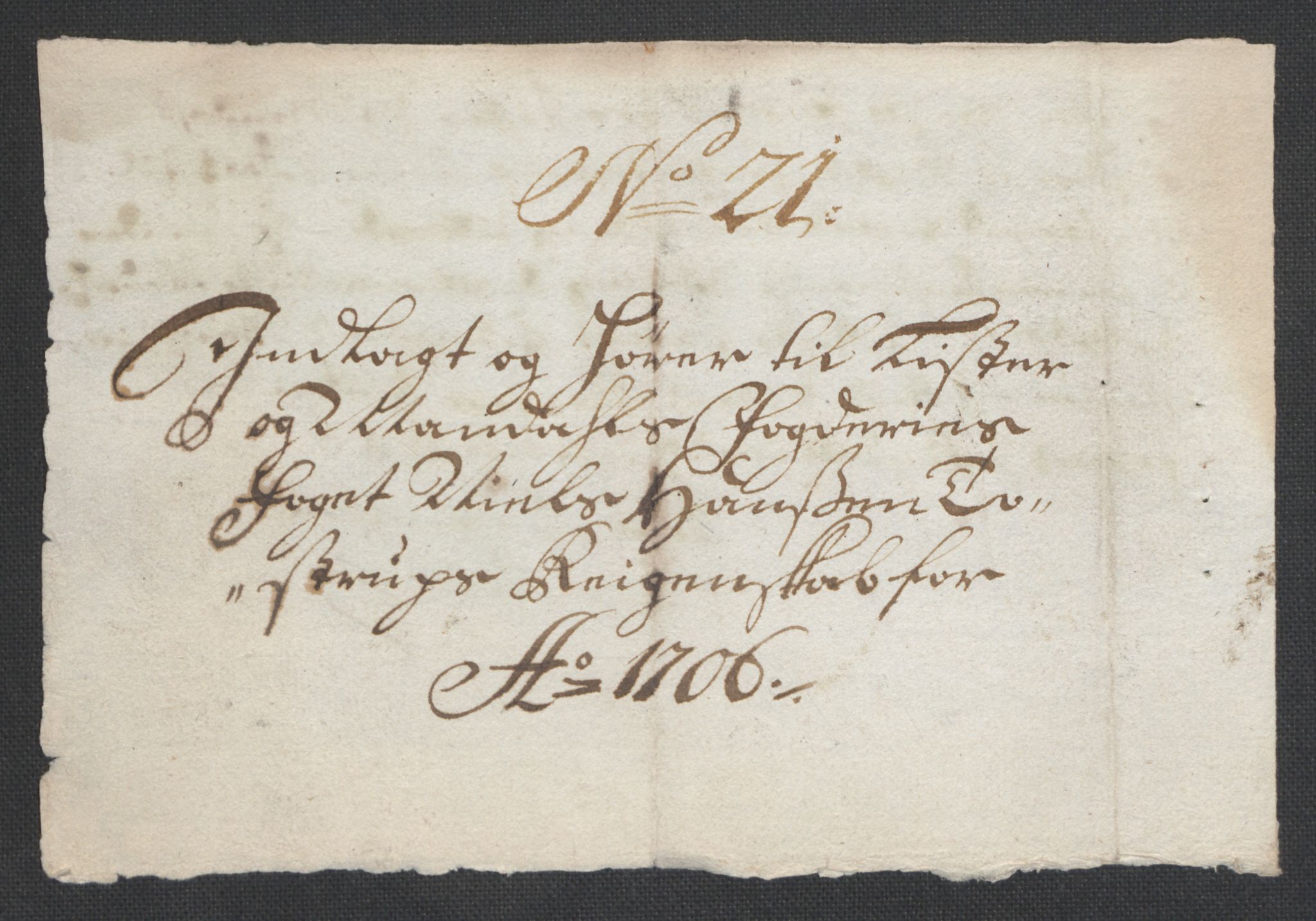 Rentekammeret inntil 1814, Reviderte regnskaper, Fogderegnskap, AV/RA-EA-4092/R43/L2551: Fogderegnskap Lista og Mandal, 1705-1709, p. 325