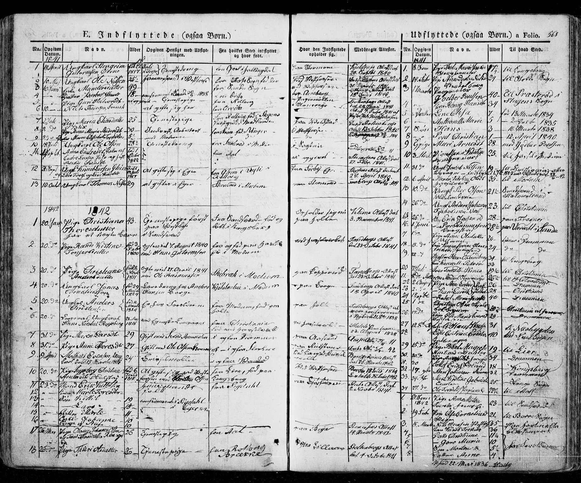 Eiker kirkebøker, AV/SAKO-A-4/G/Ga/L0002: Parish register (copy) no. I 2, 1832-1856, p. 568