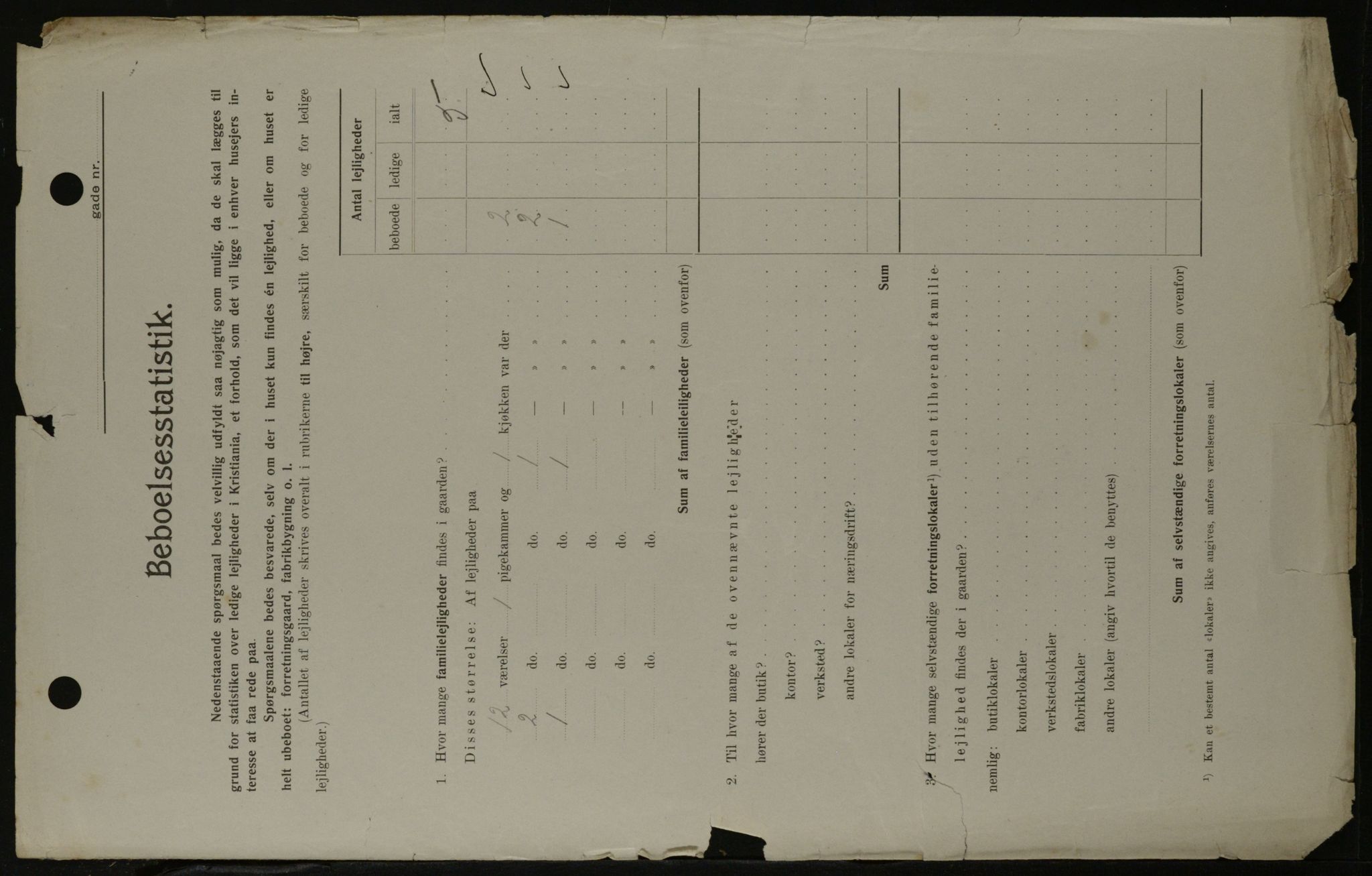 OBA, Municipal Census 1908 for Kristiania, 1908, p. 25191