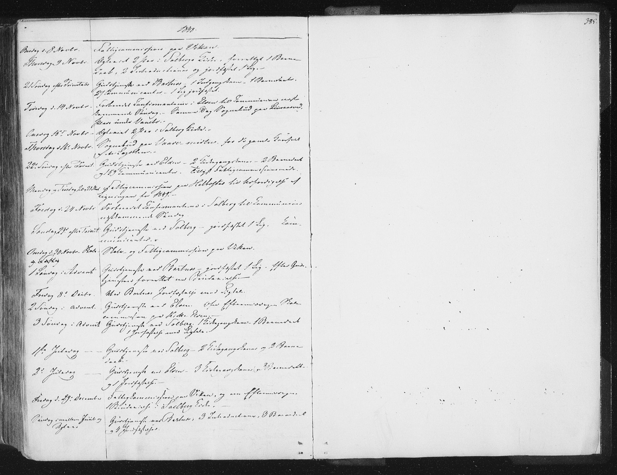 Ministerialprotokoller, klokkerbøker og fødselsregistre - Nord-Trøndelag, AV/SAT-A-1458/741/L0392: Parish register (official) no. 741A06, 1836-1848, p. 385