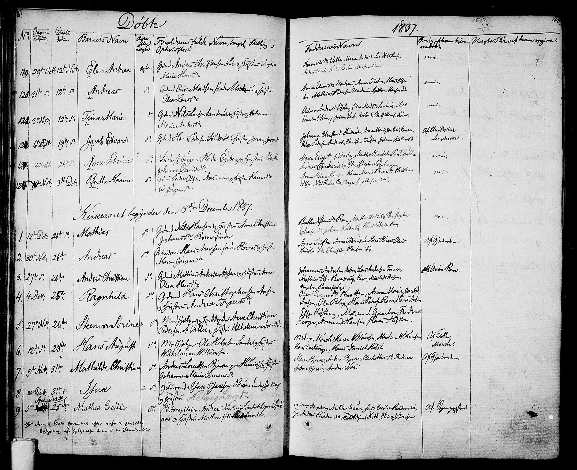 Sem kirkebøker, AV/SAKO-A-5/F/Fa/L0005: Parish register (official) no. I 5, 1825-1842, p. 167-168