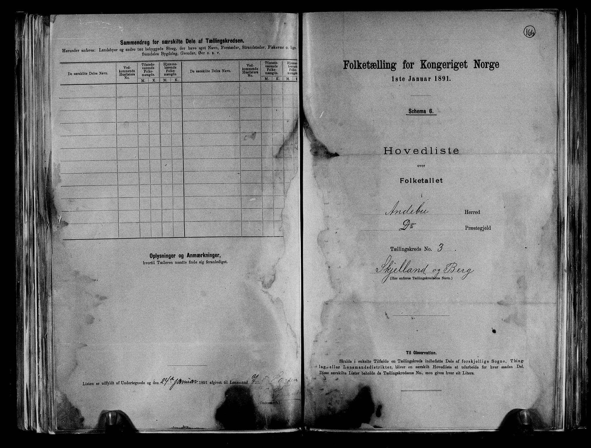 RA, 1891 census for 0719 Andebu, 1891, p. 16