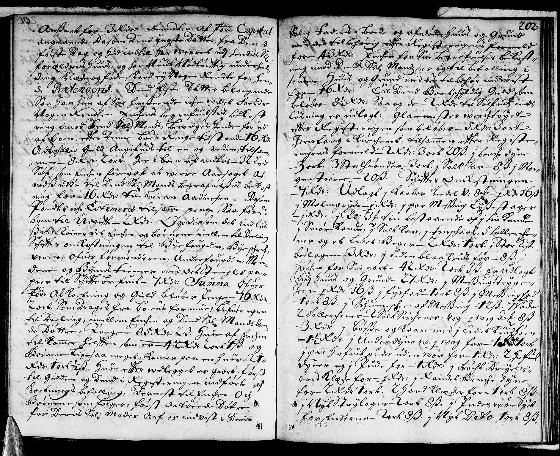 Stavanger byfogd, AV/SAST-A-101408/001/5/50/503BB/L0002: Skifteprotokoll, 1690-1694, p. 201b-202a