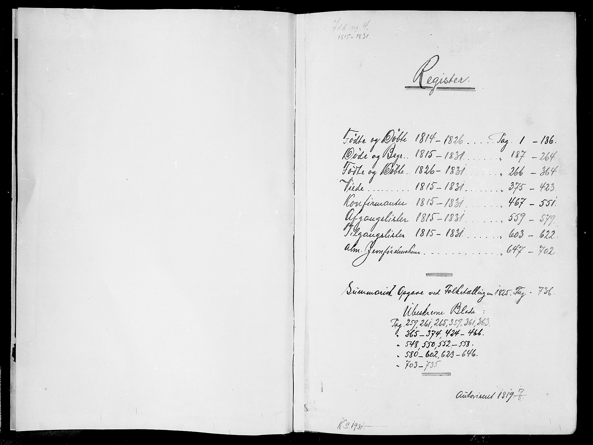 Idd prestekontor Kirkebøker, AV/SAO-A-10911/F/Fc/L0002: Parish register (official) no. III 2, 1815-1831