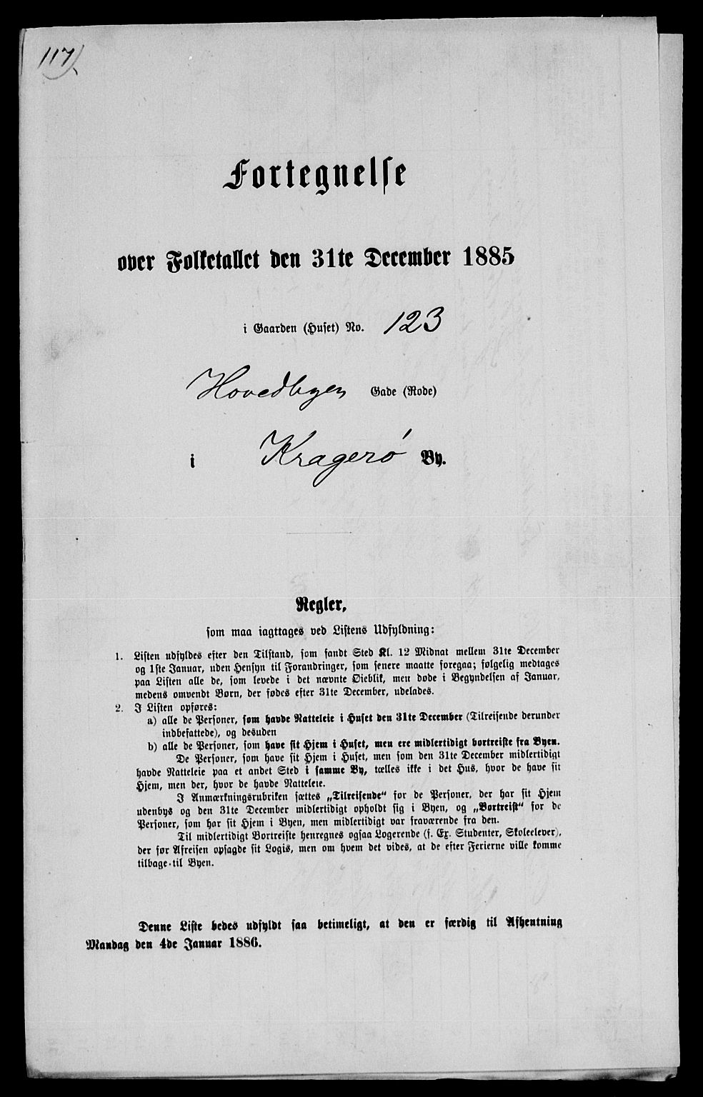 SAKO, 1885 census for 0801 Kragerø, 1885, p. 1269