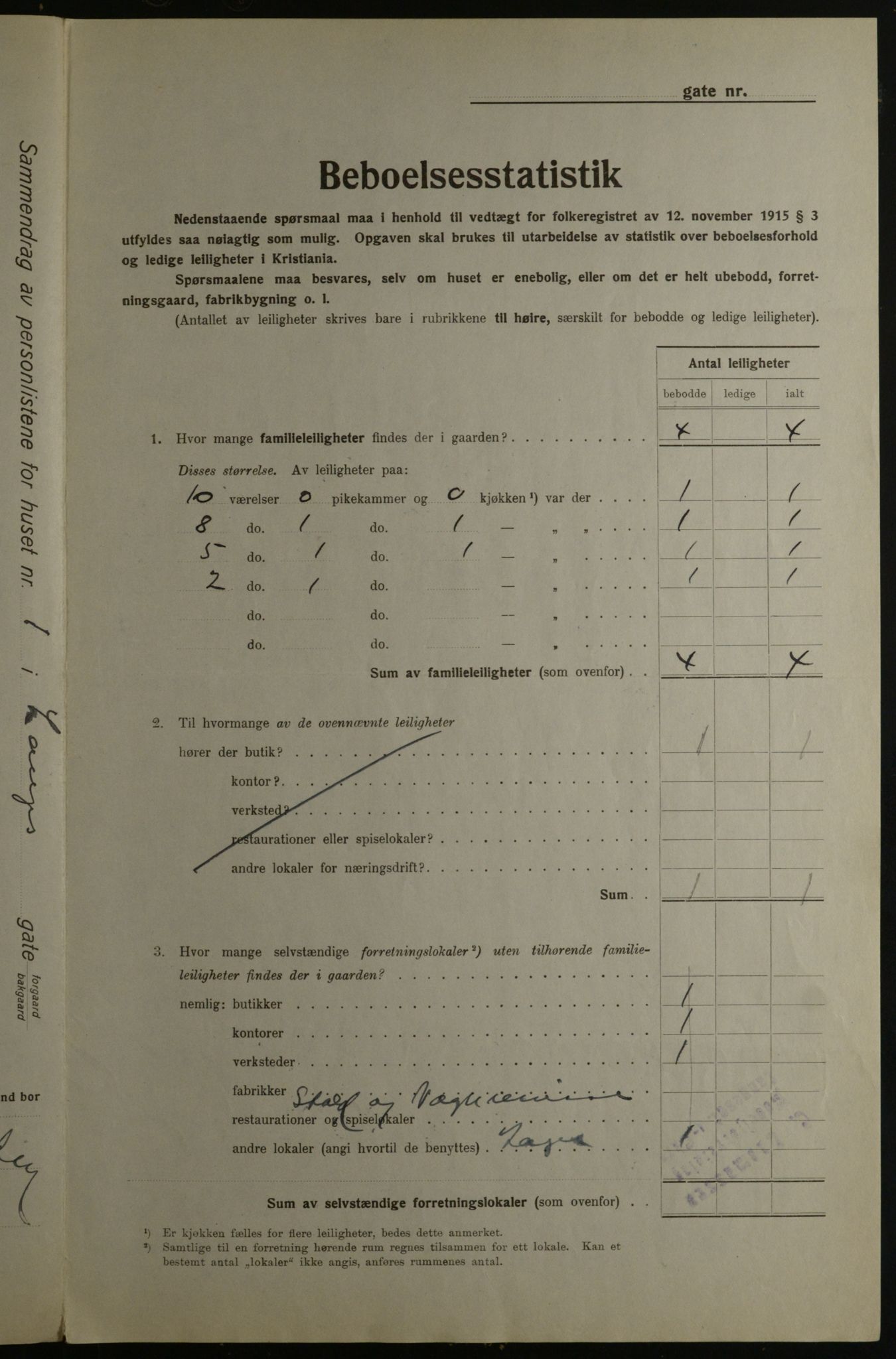 OBA, Municipal Census 1923 for Kristiania, 1923, p. 62408