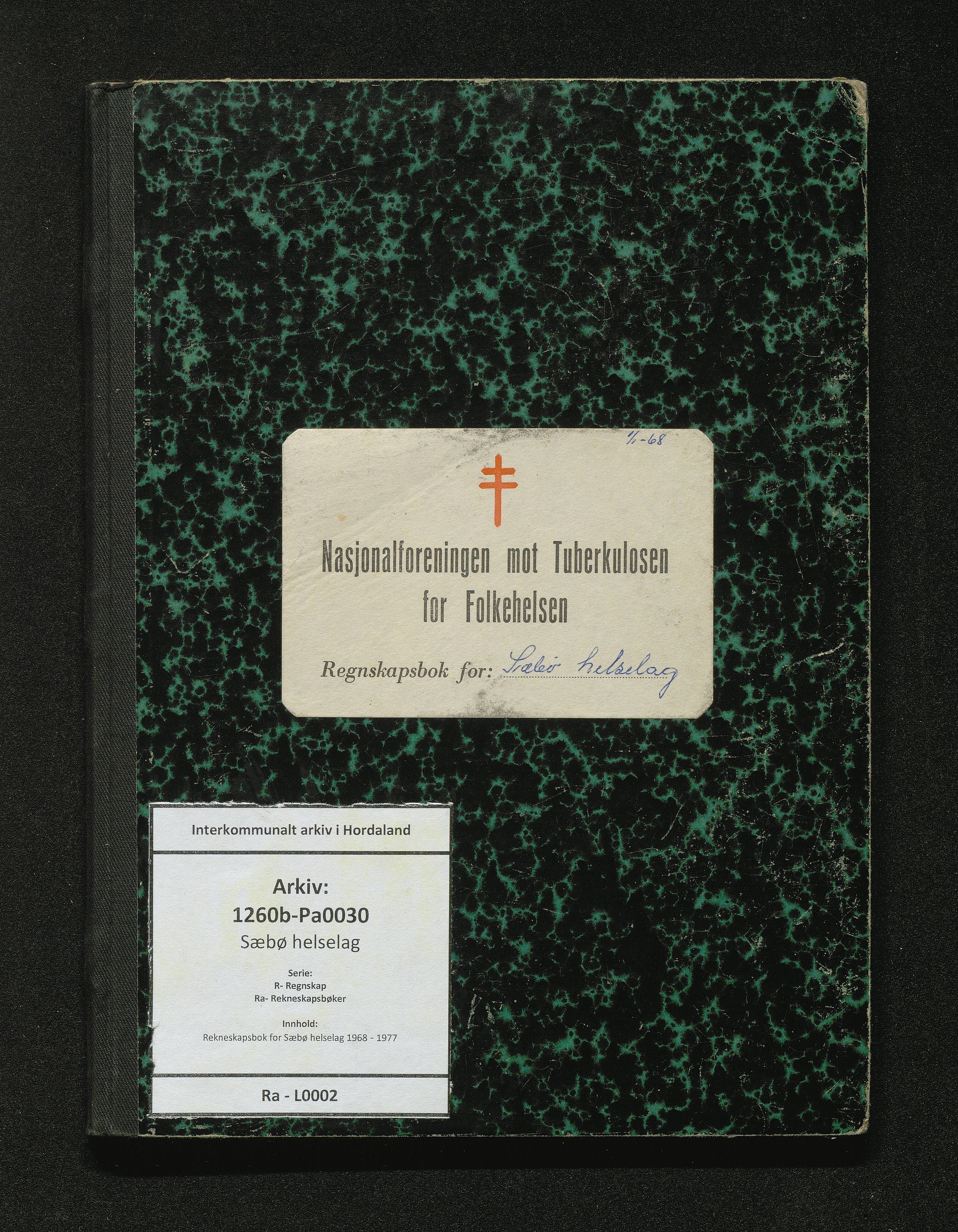 Sæbø helselag, IKAH/1260b-Pa0030/R/Ra/L0002: Rekneskapsbok for Sæbø helselag, 1968-1977