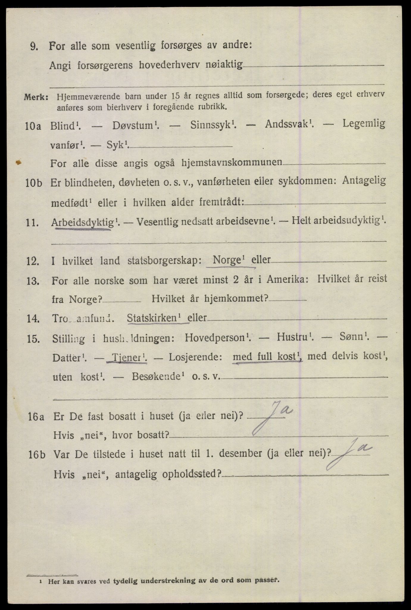 SAKO, 1920 census for Ål, 1920, p. 3083