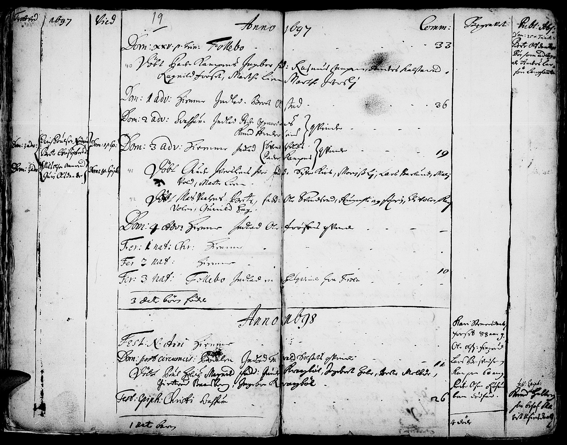 Gausdal prestekontor, AV/SAH-PREST-090/H/Ha/Haa/L0001: Parish register (official) no. 1, 1693-1728, p. 19