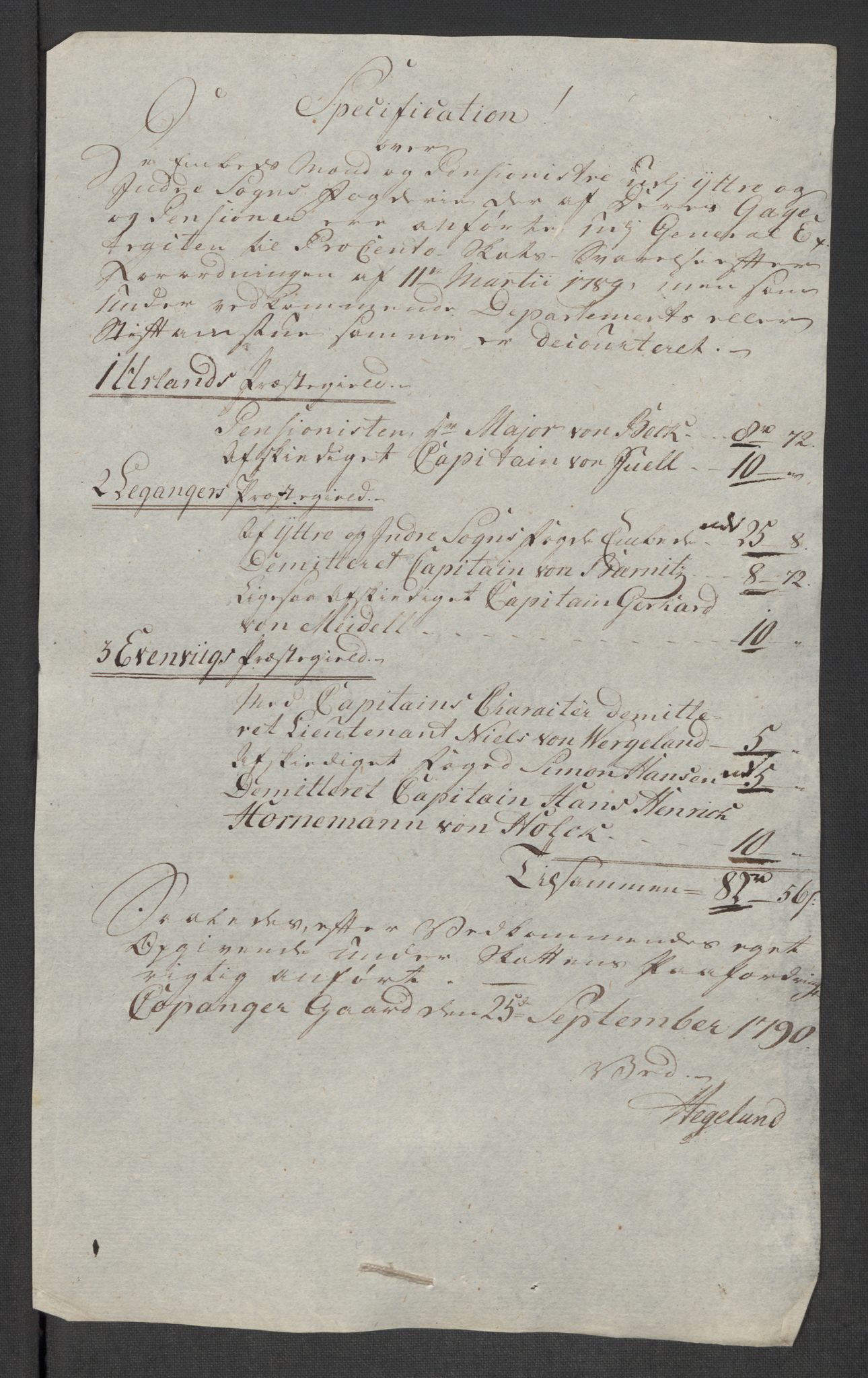 Rentekammeret inntil 1814, Reviderte regnskaper, Mindre regnskaper, RA/EA-4068/Rf/Rfe/L0056:  Ytre og Indre Sogn fogderi, 1789, p. 70