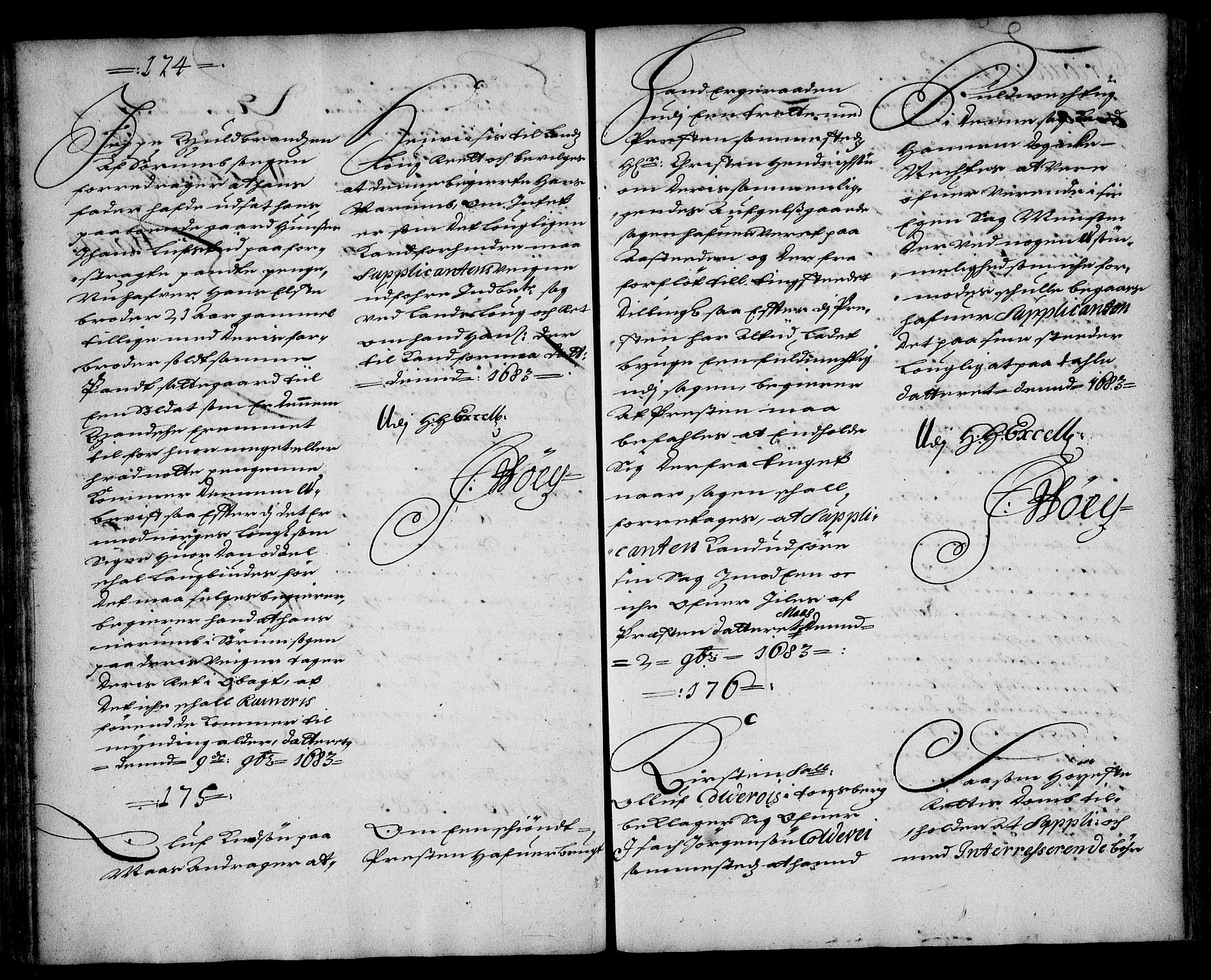 Stattholderembetet 1572-1771, AV/RA-EA-2870/Ae/L0001: Supplikasjons- og resolusjonsprotokoll, 1683-1684