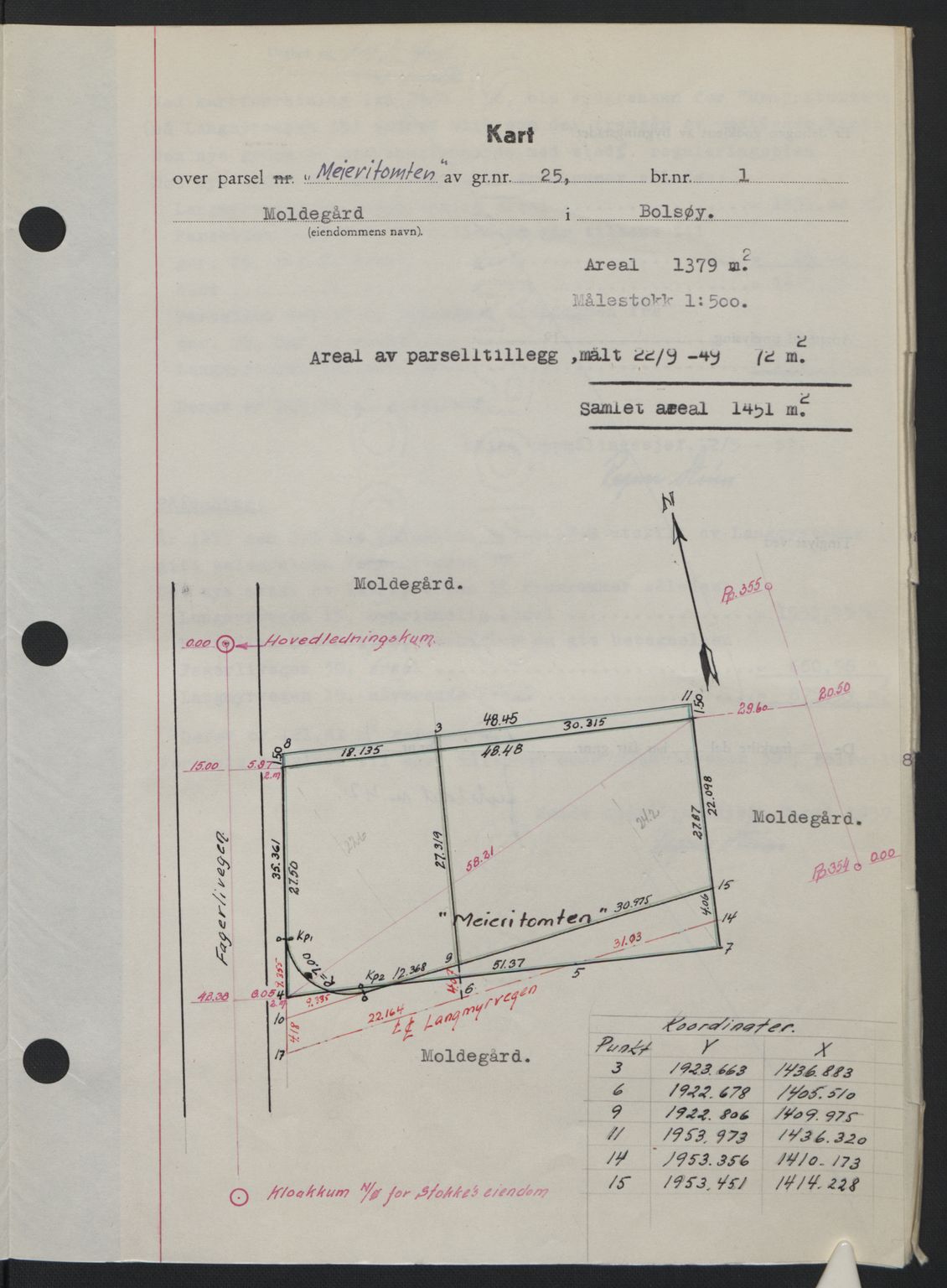 Romsdal sorenskriveri, AV/SAT-A-4149/1/2/2C: Mortgage book no. A31, 1949-1949, Diary no: : 3035/1949