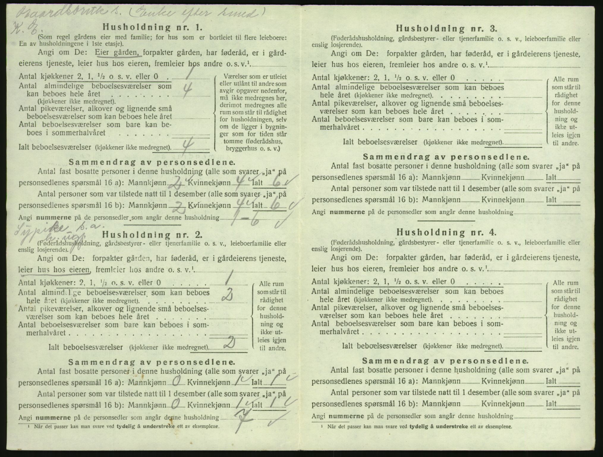 SAKO, 1920 census for Tjølling, 1920, p. 662