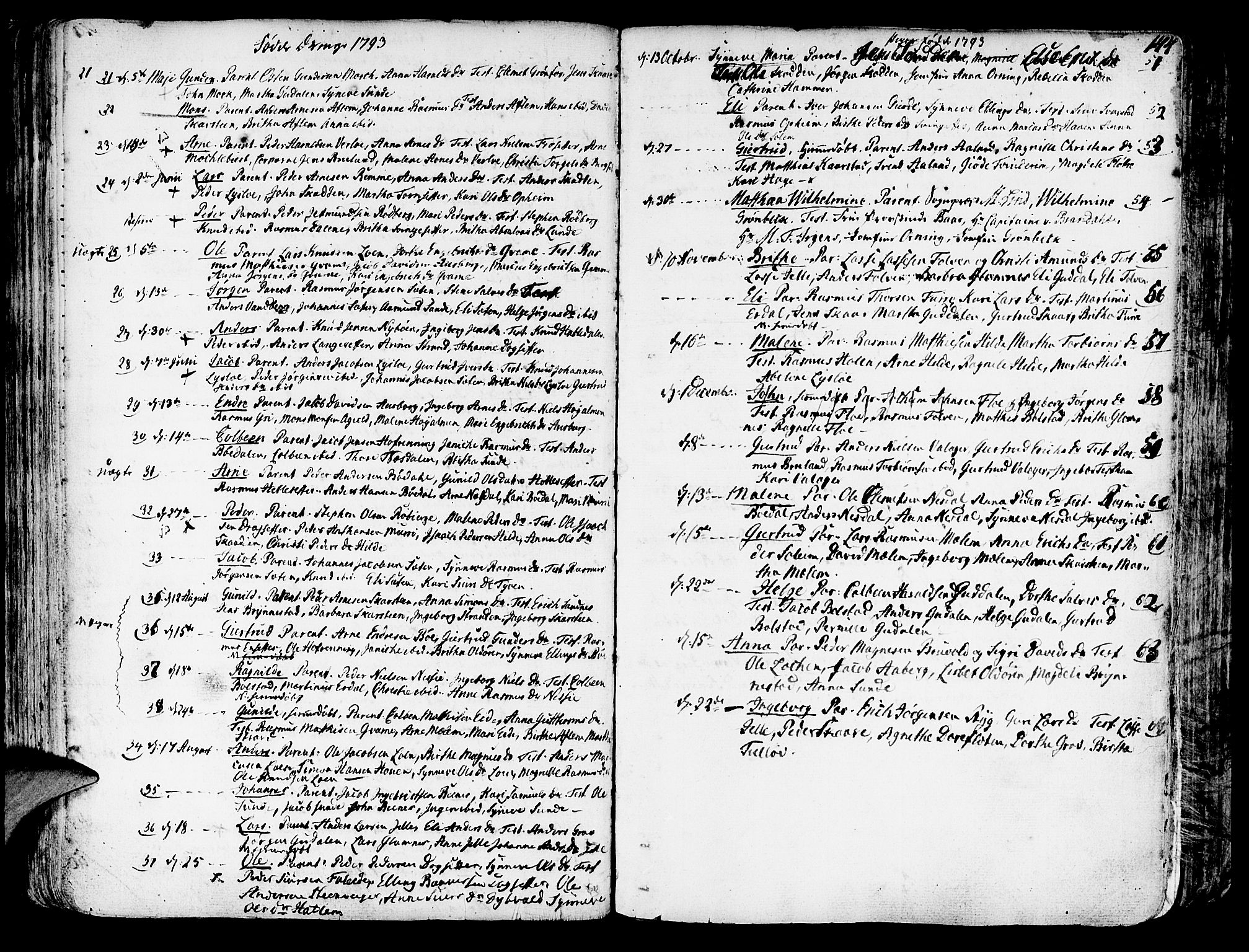 Innvik sokneprestembete, AV/SAB-A-80501: Parish register (official) no. A 1, 1750-1816, p. 144