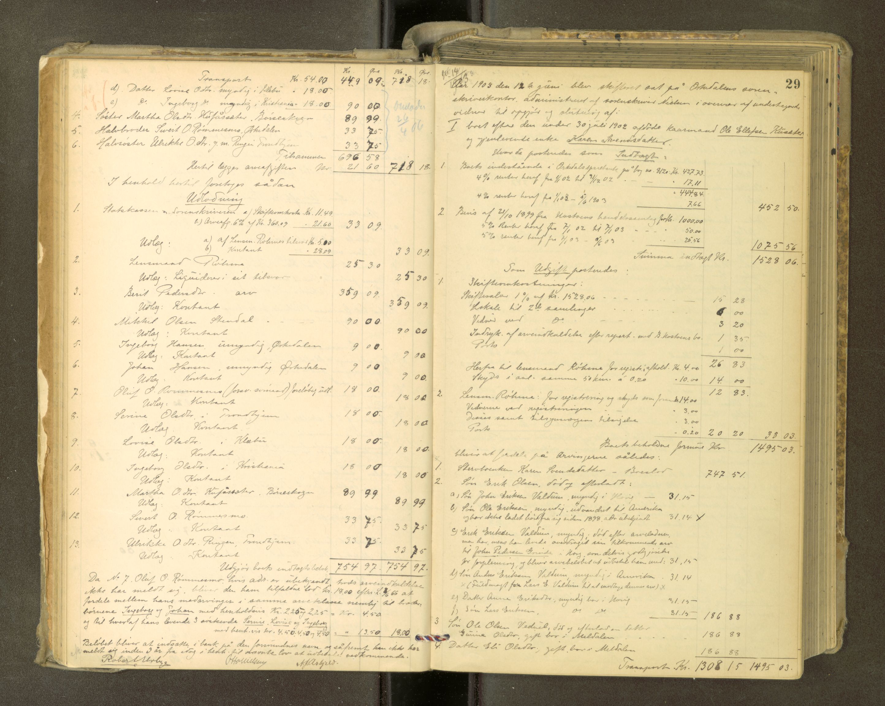 Orkdal sorenskriveri, AV/SAT-A-4169/1/3/3Aa/L0015: Skifteprotokoller, 1902-1915, p. 28b-29a