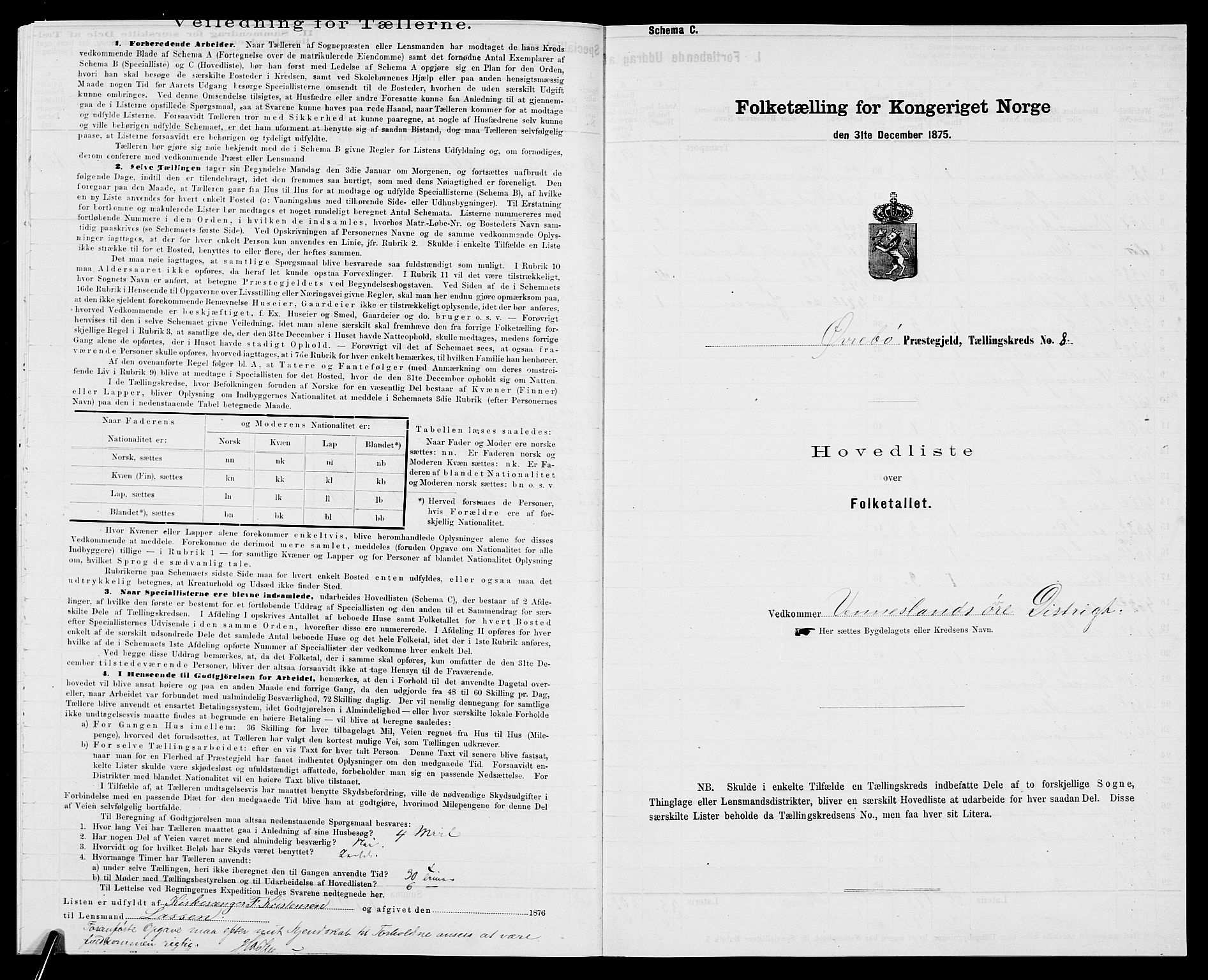 SAK, 1875 census for 1016P Øvrebø, 1875, p. 664