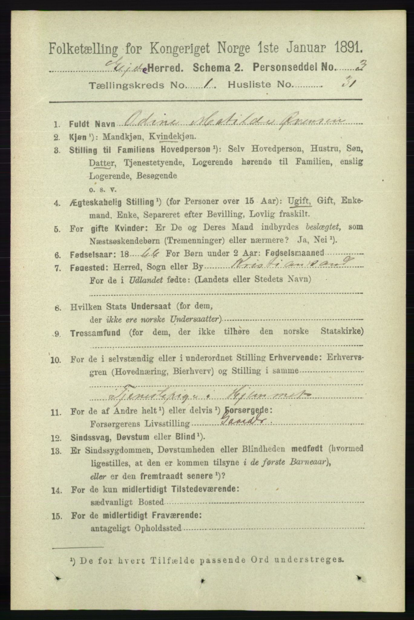 RA, 1891 census for 0925 Eide, 1891, p. 246