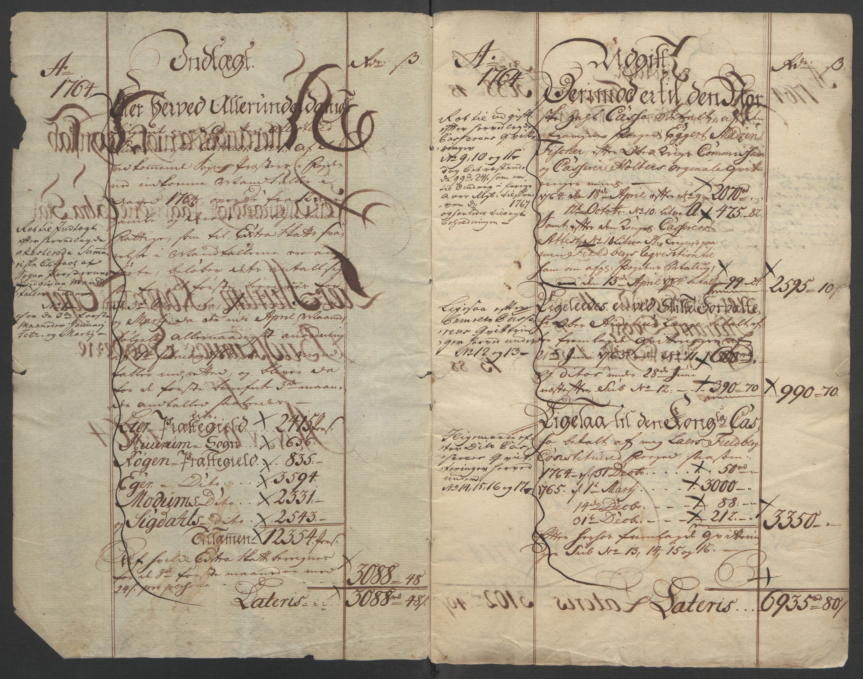 Rentekammeret inntil 1814, Reviderte regnskaper, Fogderegnskap, AV/RA-EA-4092/R31/L1833: Ekstraskatten Hurum, Røyken, Eiker, Lier og Buskerud, 1762-1764, p. 149