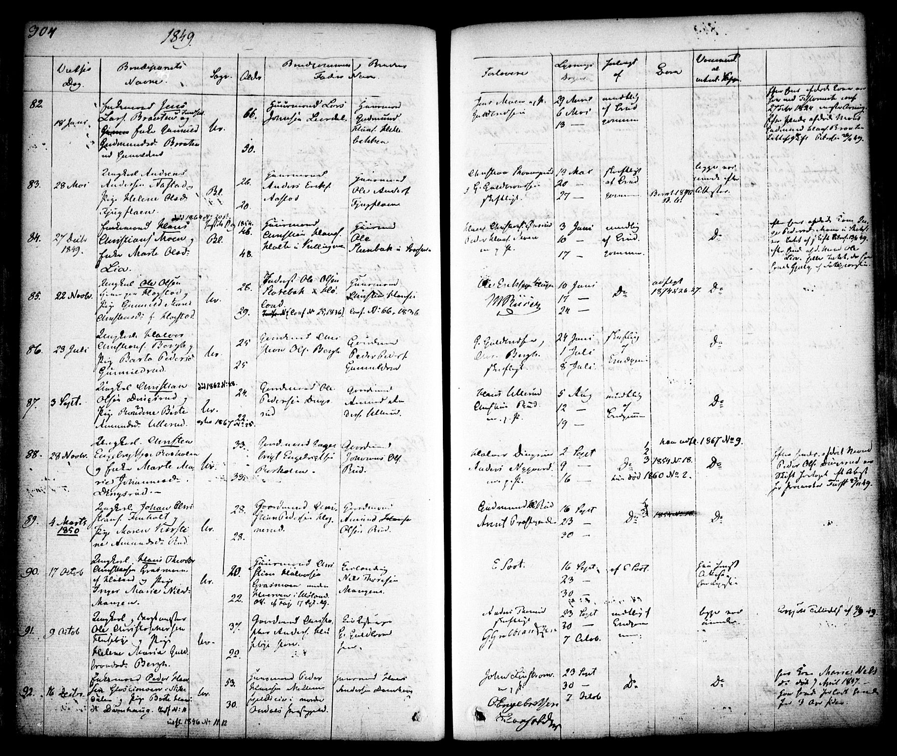 Aurskog prestekontor Kirkebøker, SAO/A-10304a/F/Fa/L0006: Parish register (official) no. I 6, 1829-1853, p. 304