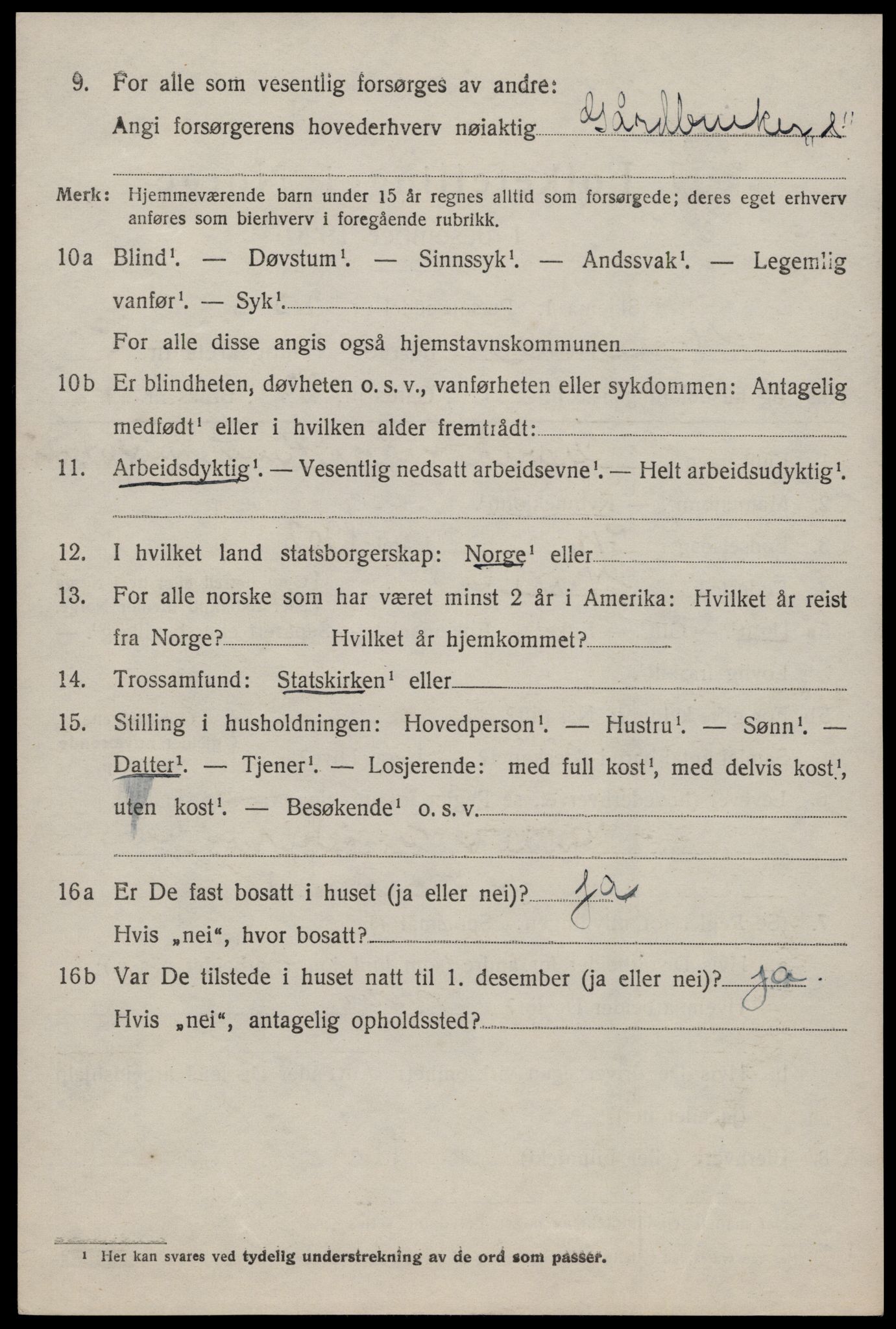 SAKO, 1920 census for Nissedal, 1920, p. 2070