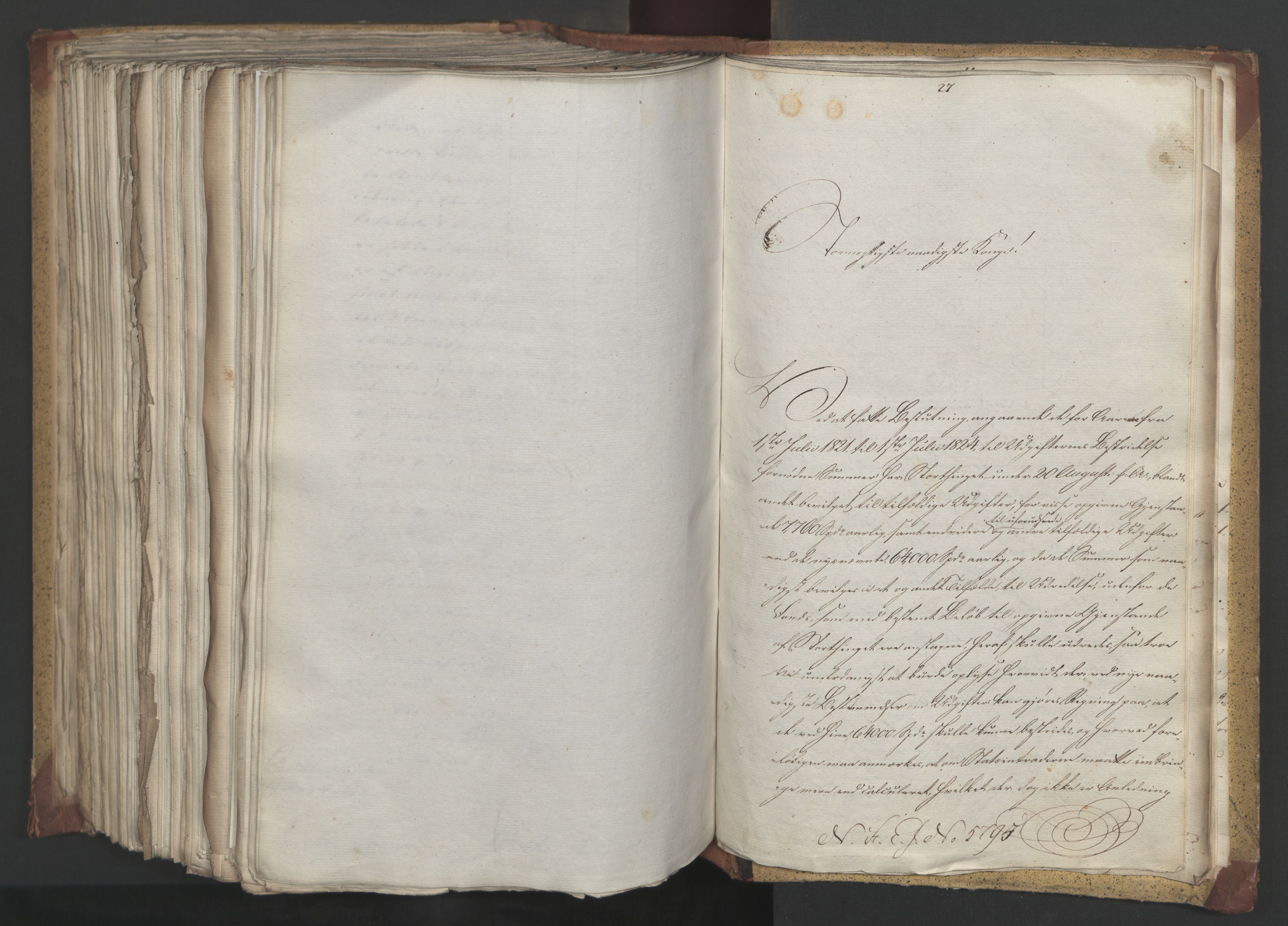 Statsrådsavdelingen i Stockholm, AV/RA-S-1003/D/Da/L0029: Regjeringsinnstillinger nr. 5587-5799, 1822, p. 494