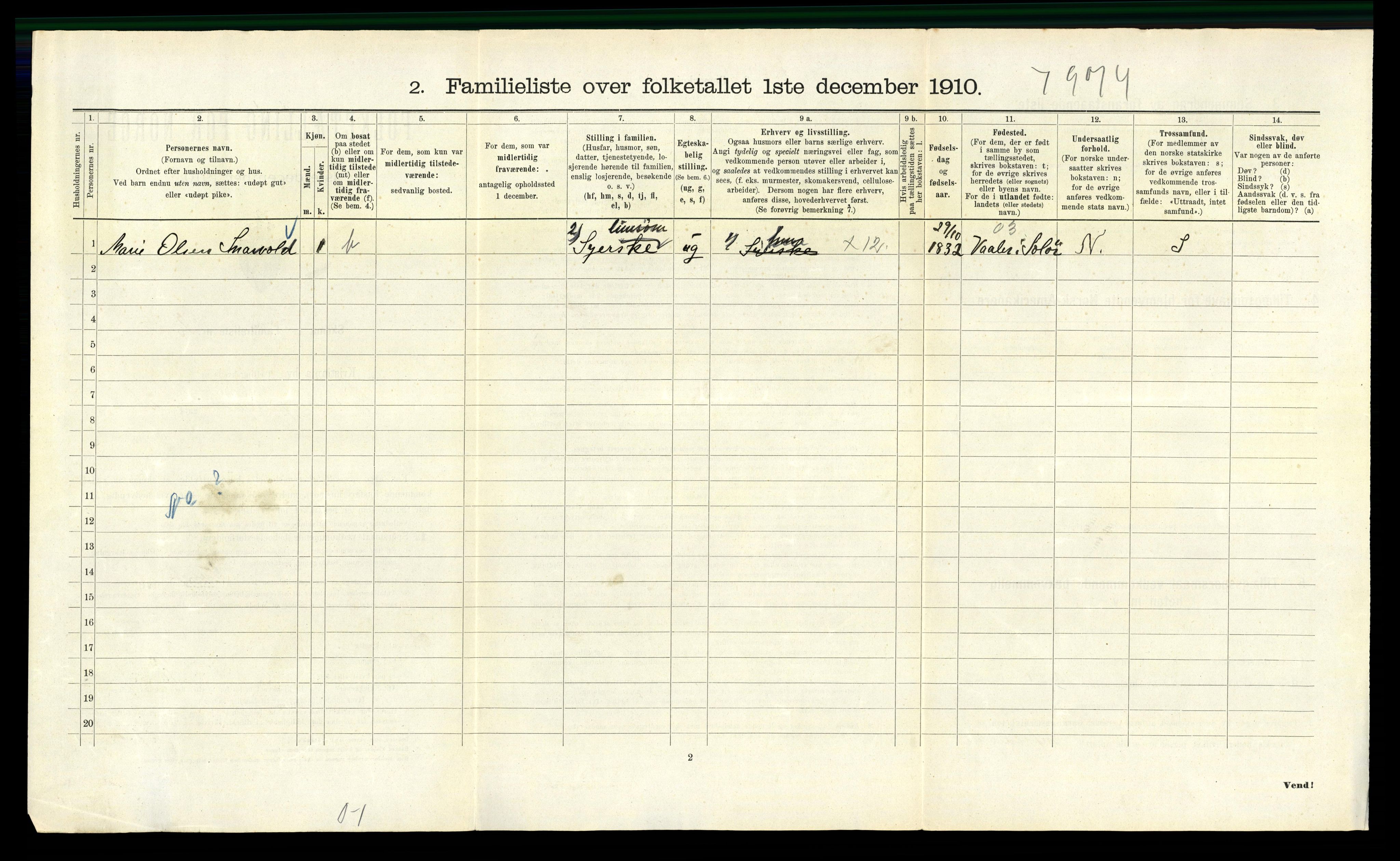 RA, 1910 census for Kristiania, 1910, p. 93038