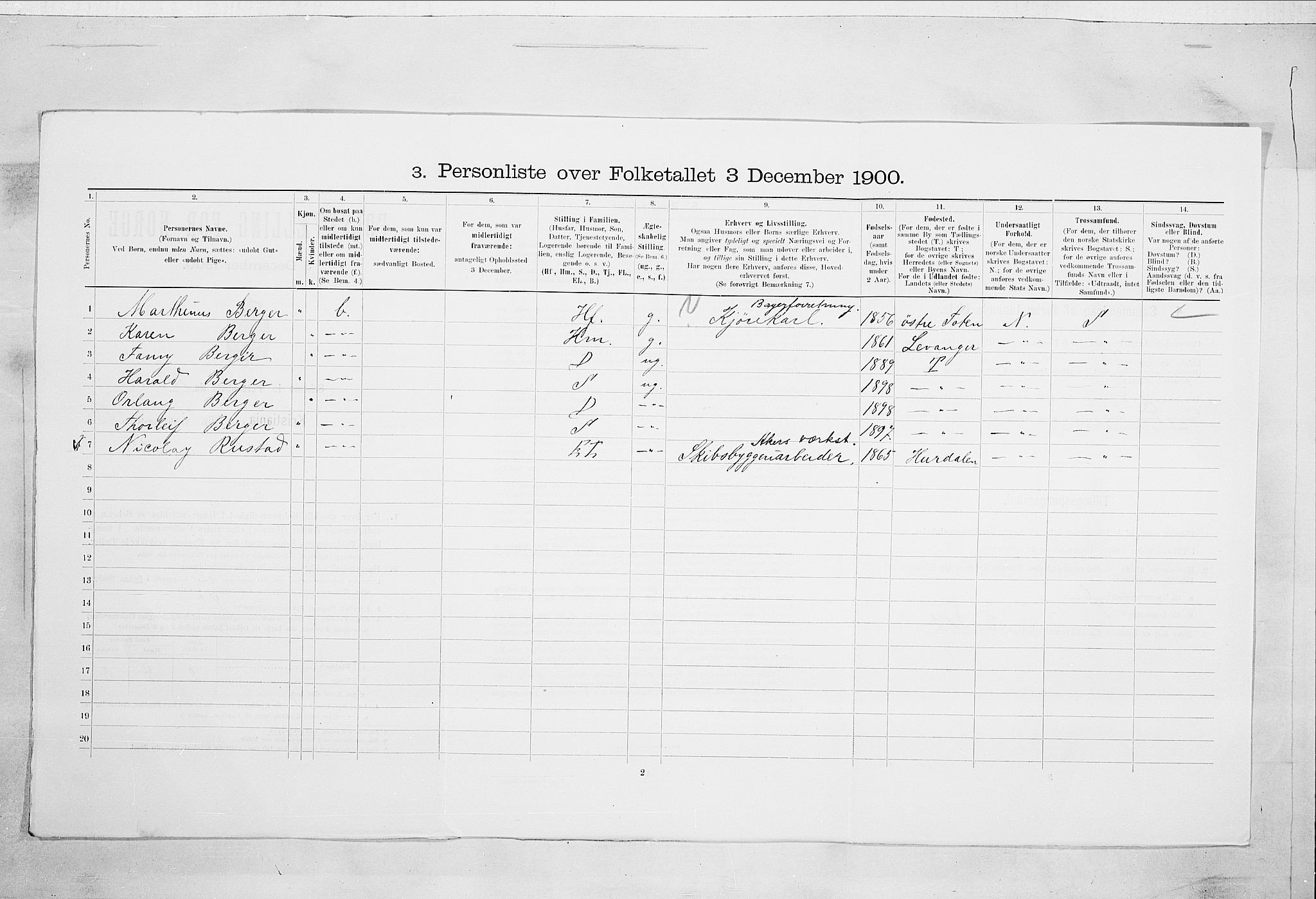 SAO, 1900 census for Kristiania, 1900, p. 112077