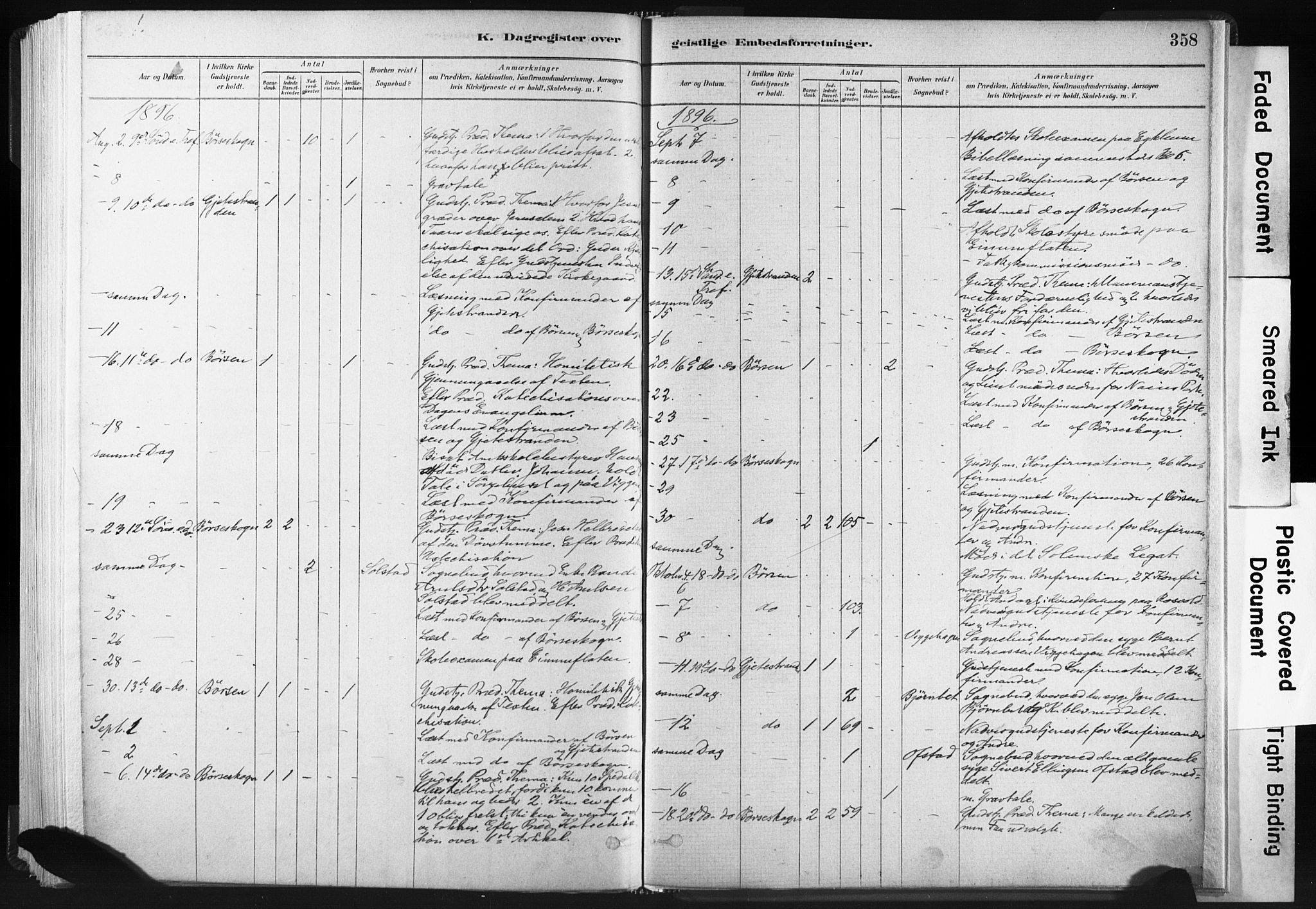 Ministerialprotokoller, klokkerbøker og fødselsregistre - Sør-Trøndelag, SAT/A-1456/665/L0773: Parish register (official) no. 665A08, 1879-1905, p. 358
