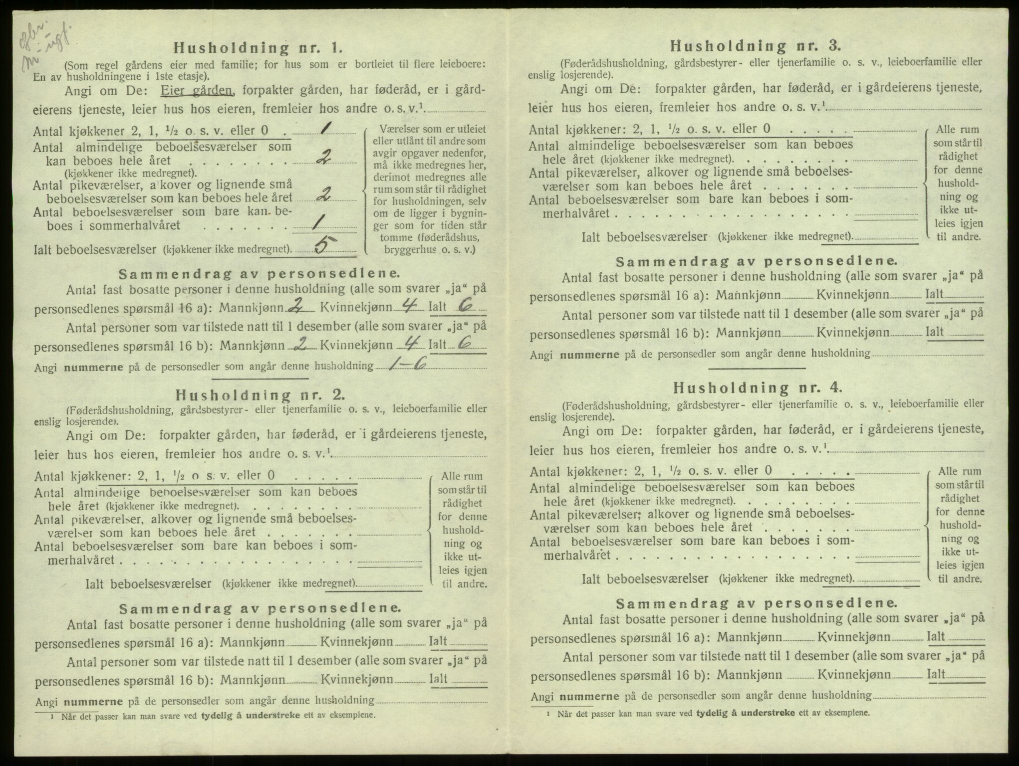 SAB, 1920 census for Stryn, 1920, p. 79