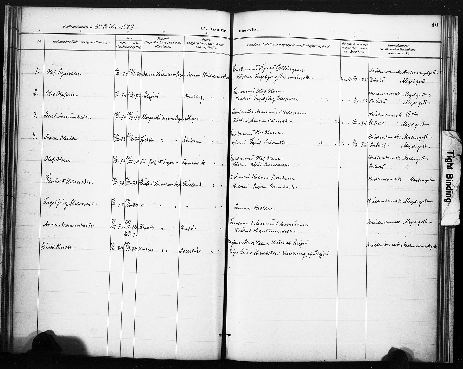 Lårdal kirkebøker, SAKO/A-284/F/Fc/L0002: Parish register (official) no. III 2, 1887-1906, p. 40