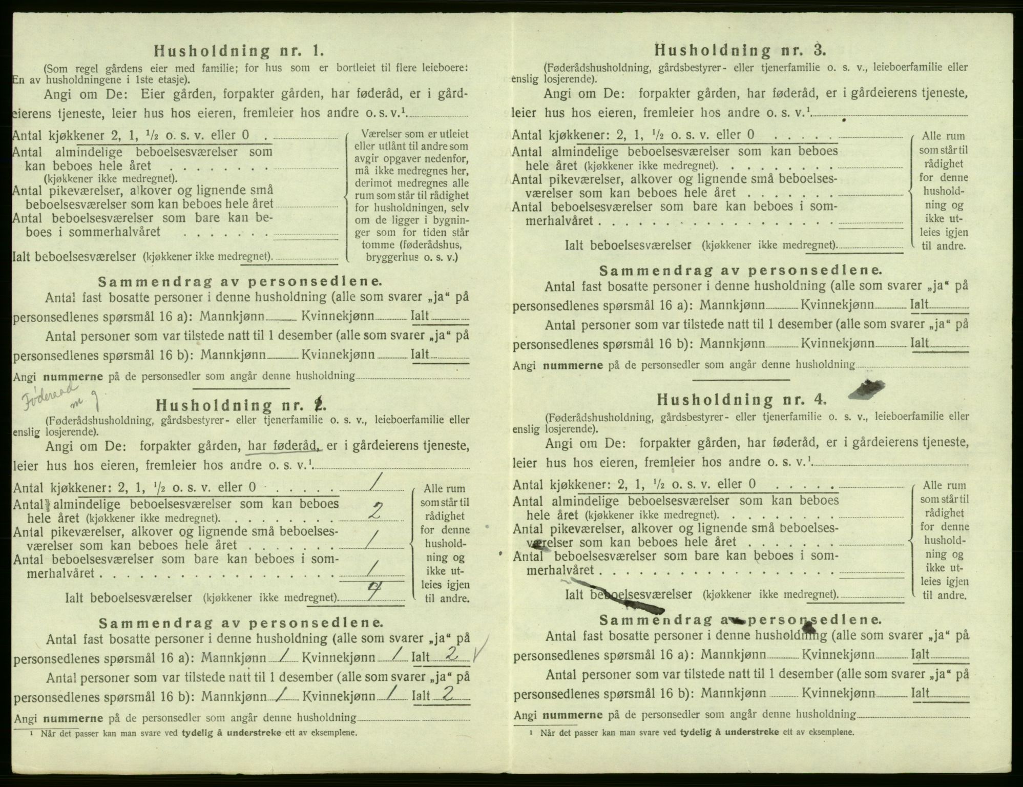 SAB, 1920 census for Jondal, 1920, p. 56