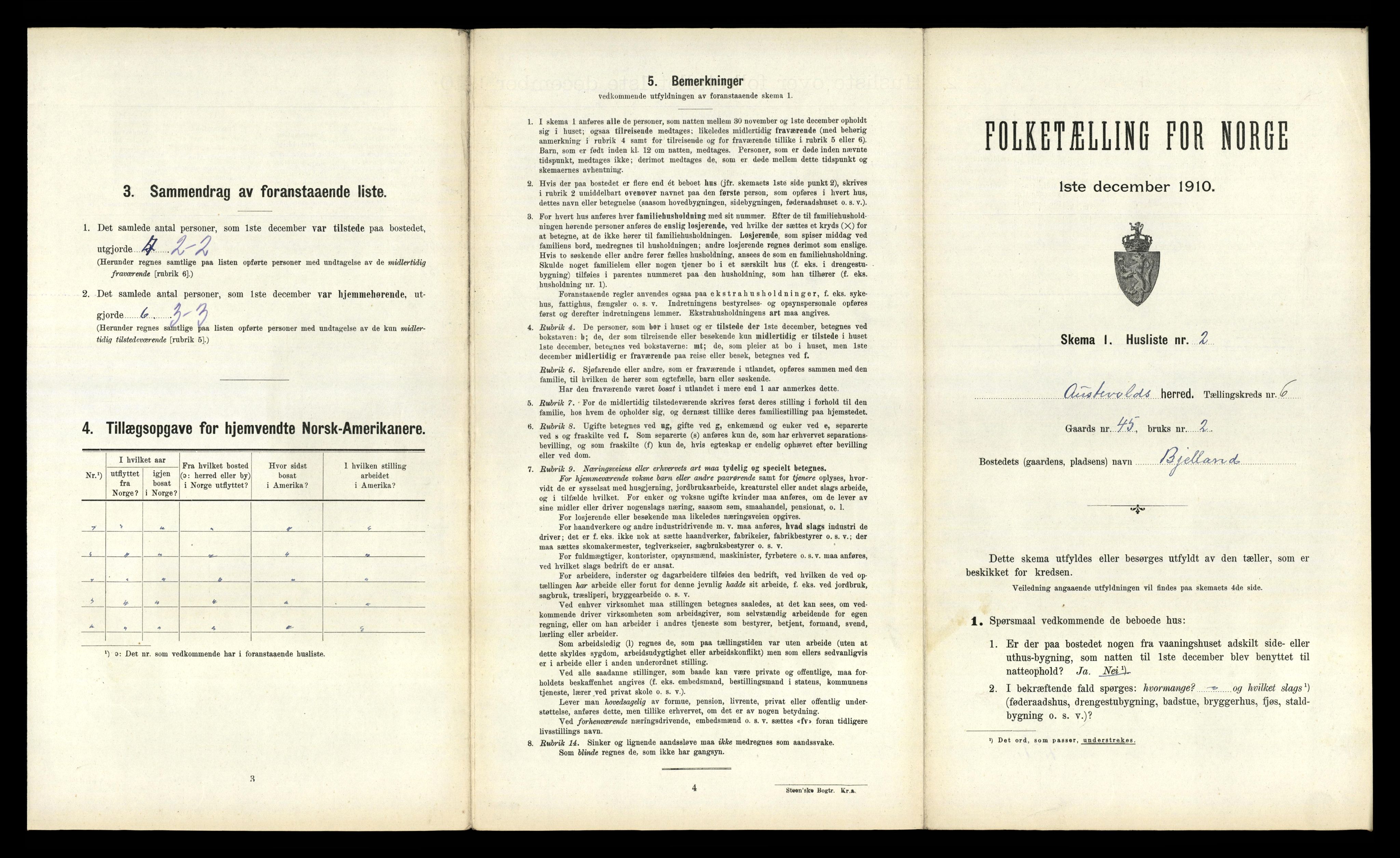RA, 1910 census for Austevoll, 1910, p. 624
