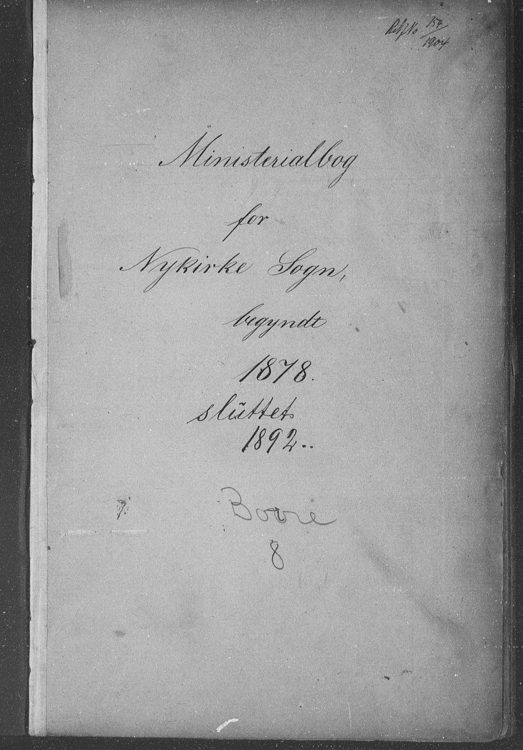 Borre kirkebøker, AV/SAKO-A-338/G/Gb/L0002: Parish register (copy) no. II 2, 1878-1892, p. 0-1